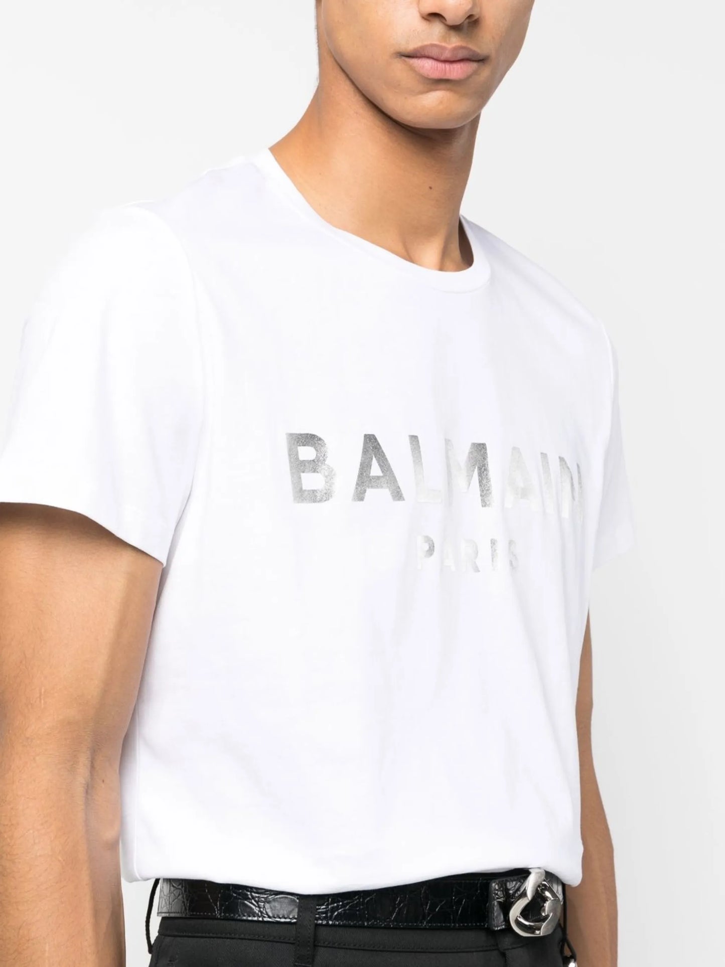 logo-print detail T-shirt