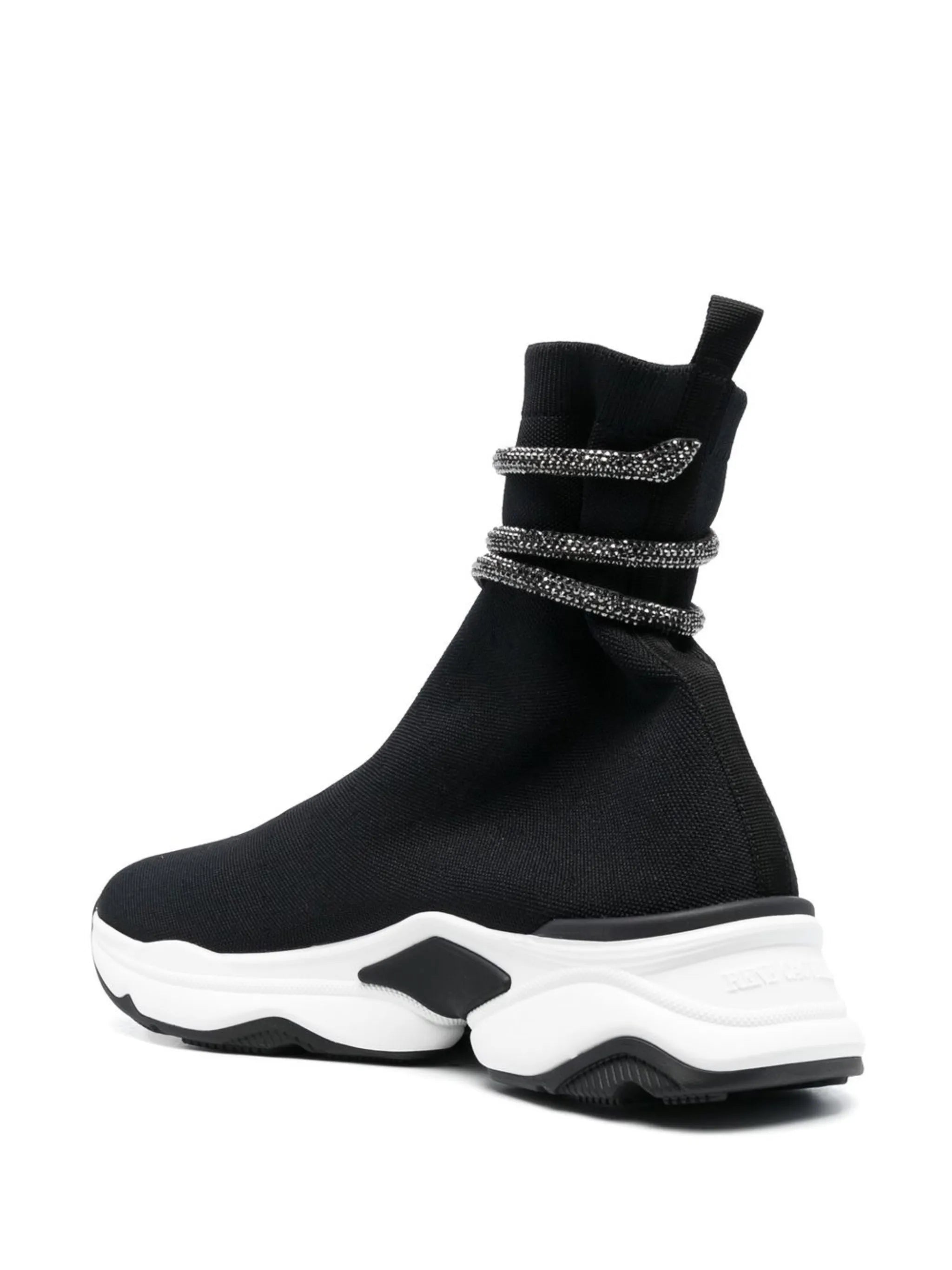 glitter-wrap sock-ankle sneakers