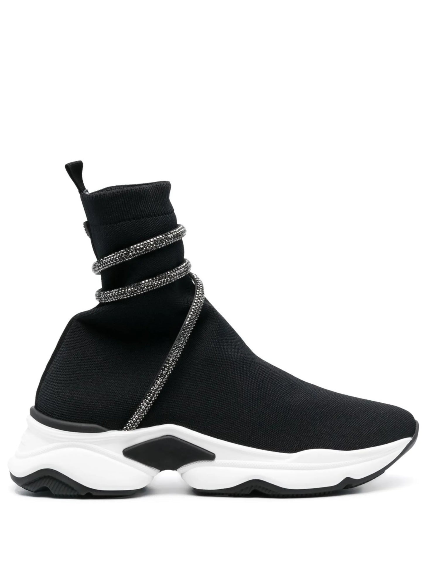 glitter-wrap sock-ankle sneakers