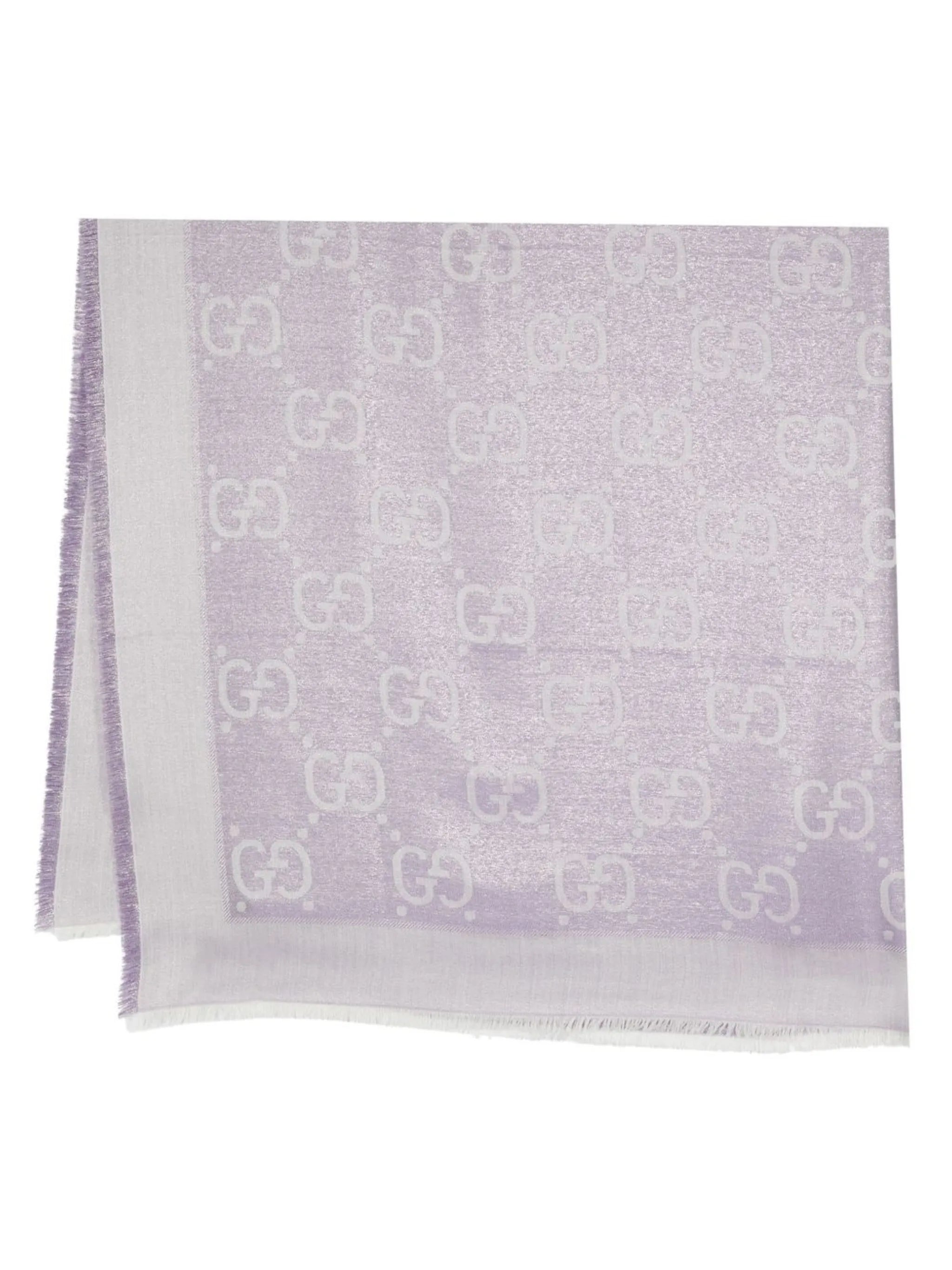 GG monogram metallic scarf