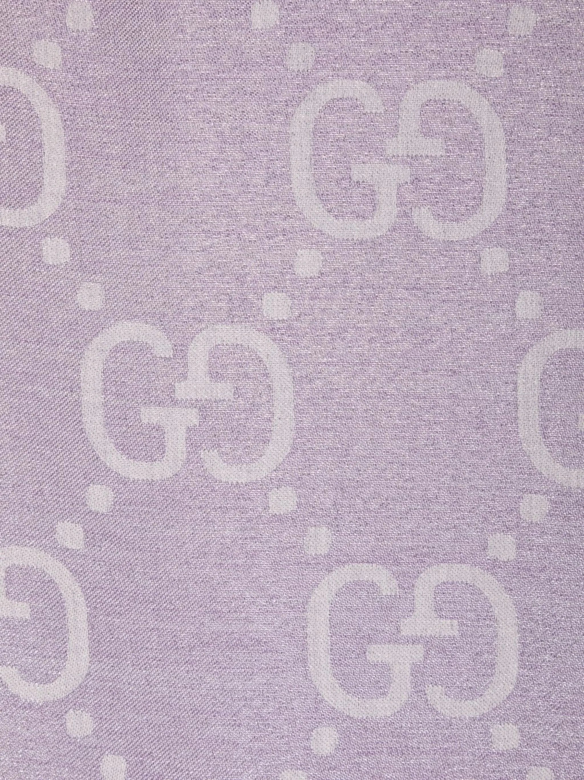 GG monogram metallic scarf
