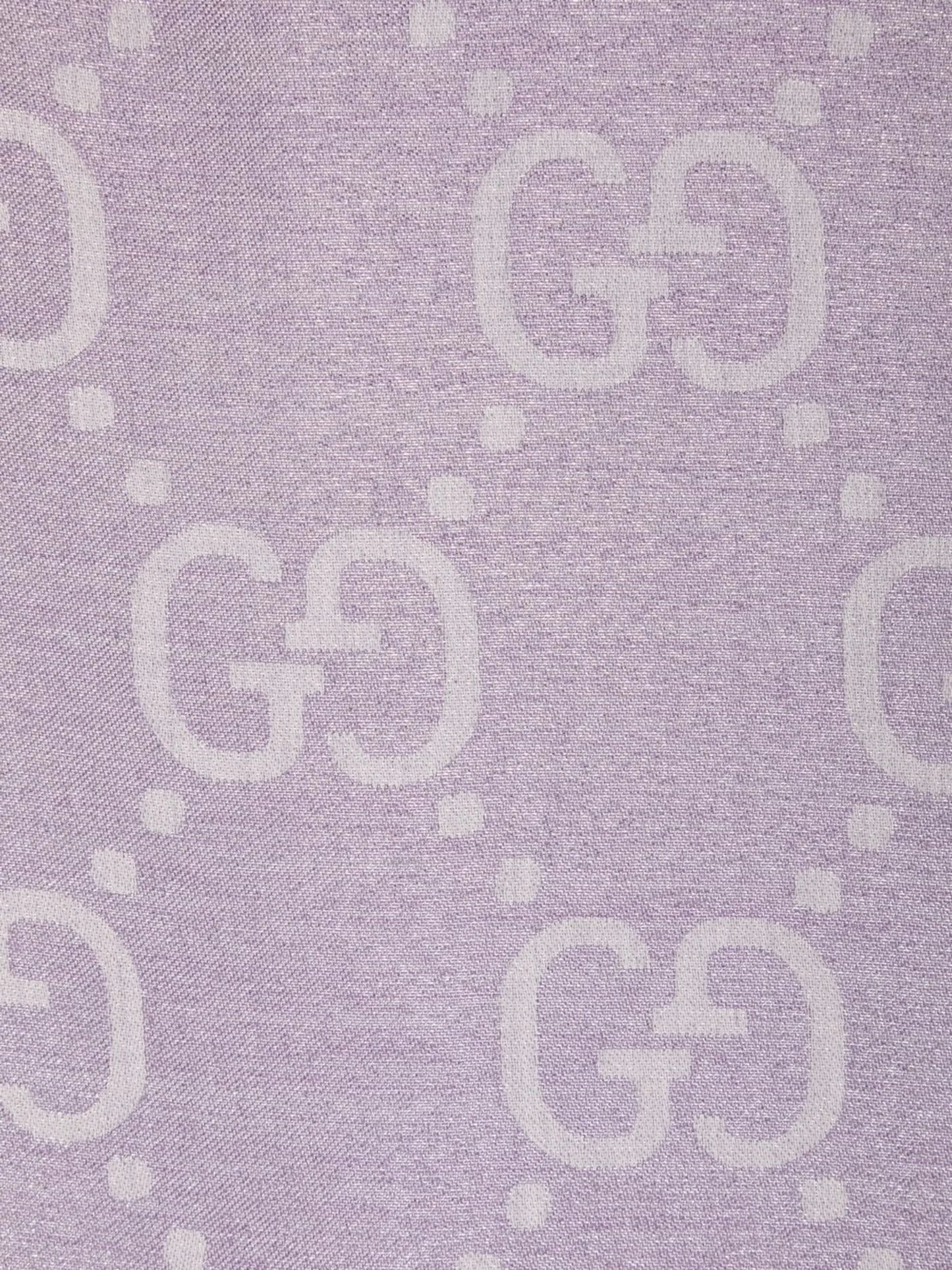 GG monogram metallic scarf