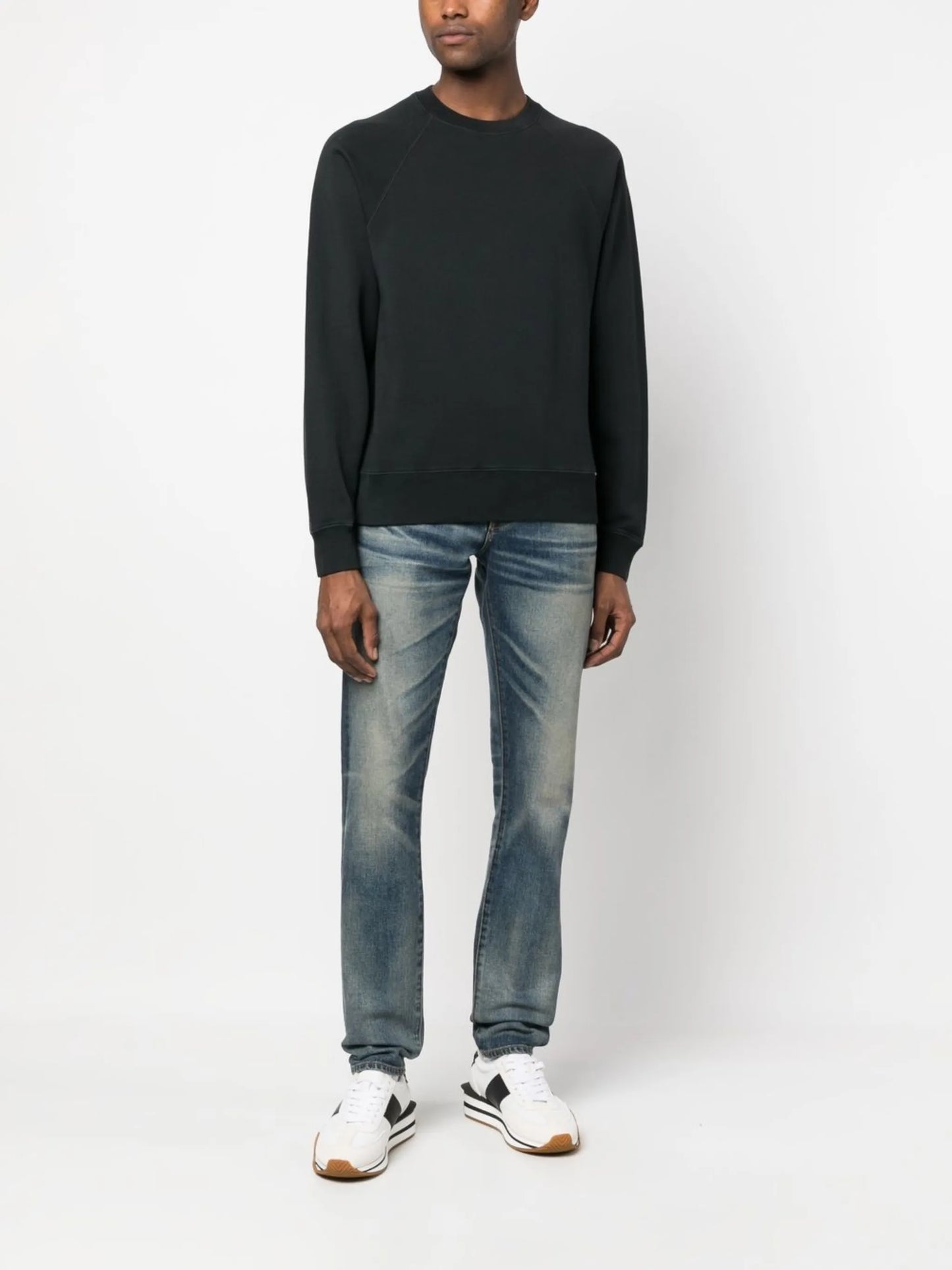 raglan-sleeve crew-neck sweatshirt