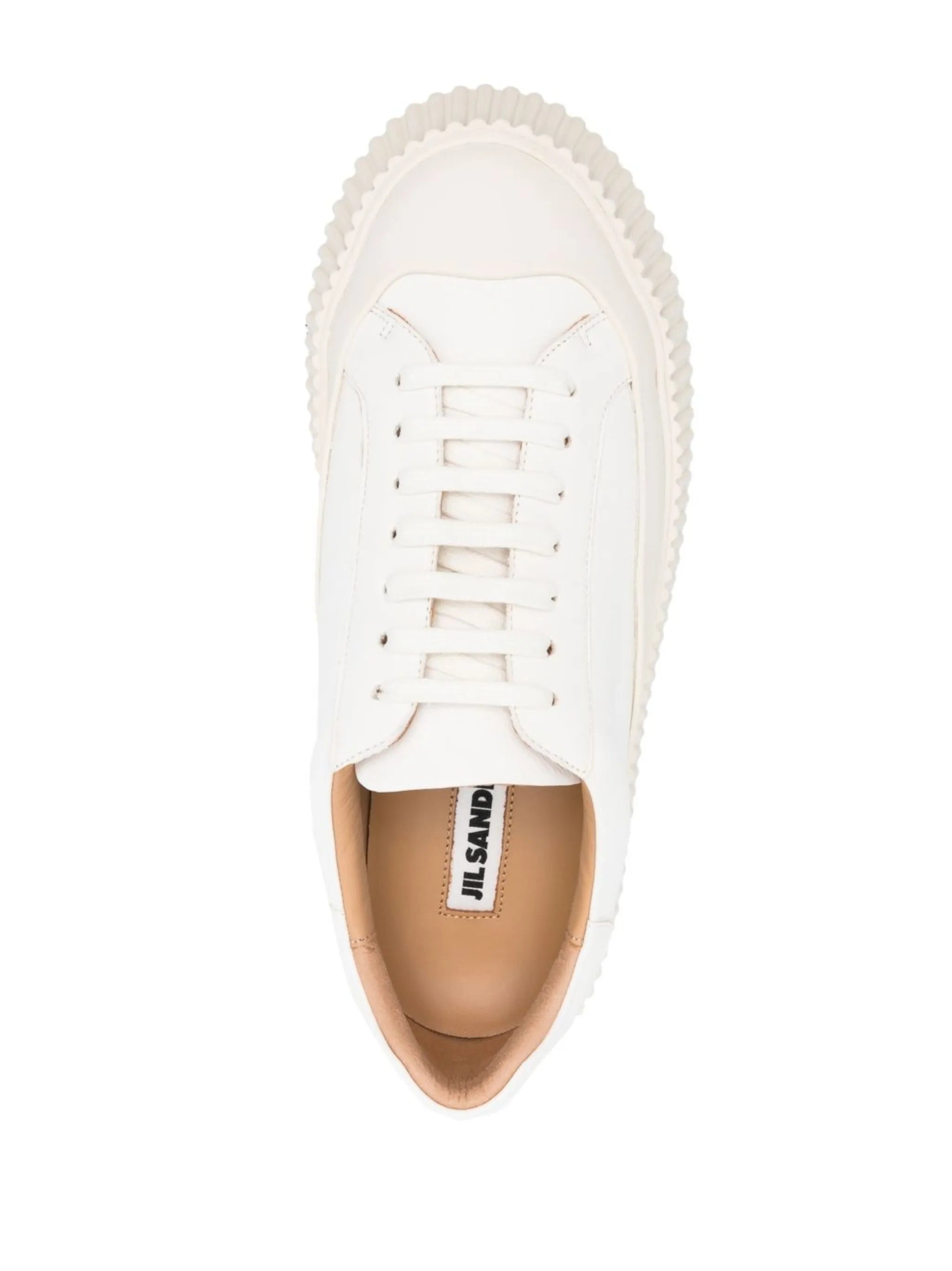 leather flatform sneakers