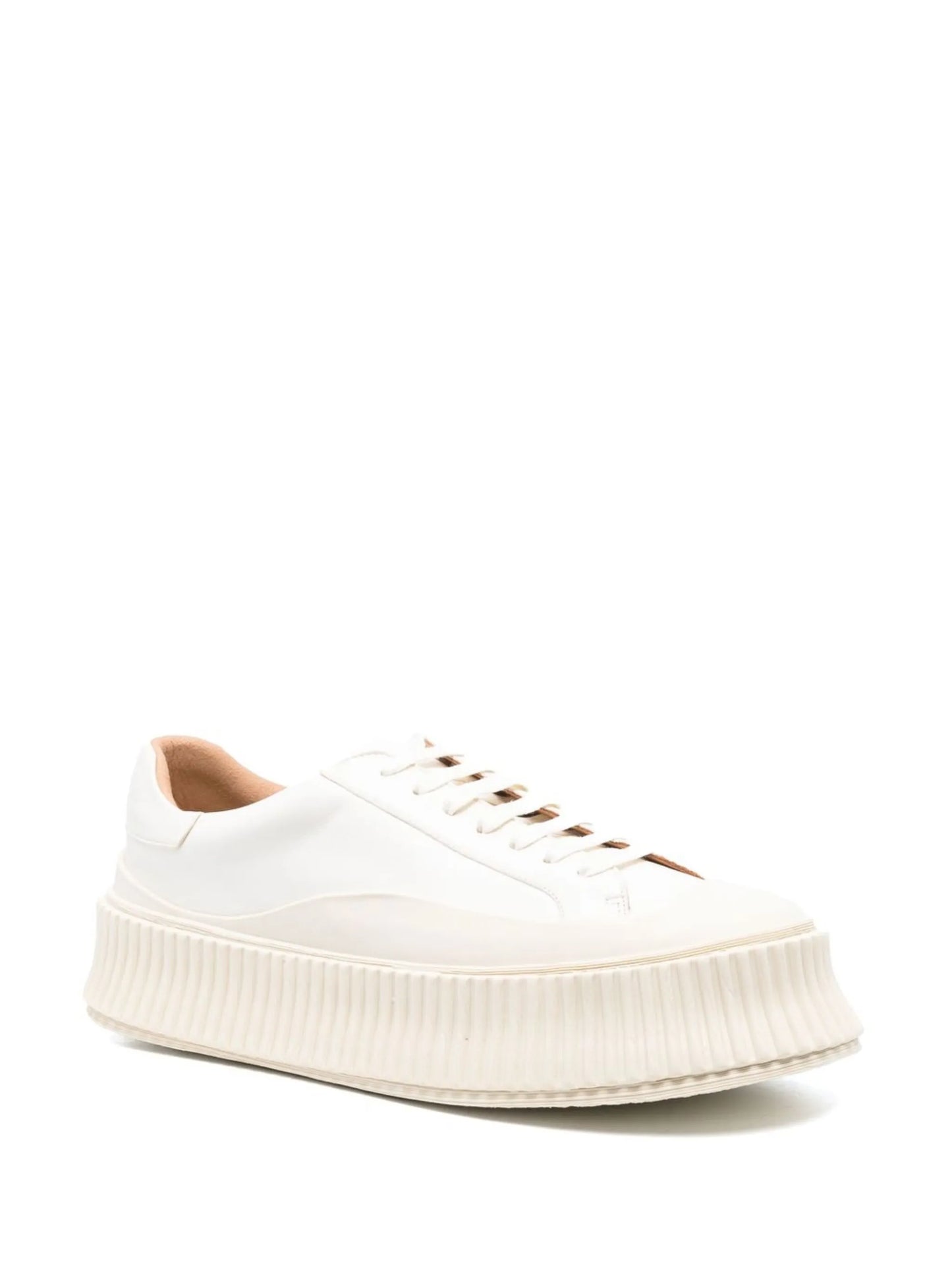 leather flatform sneakers