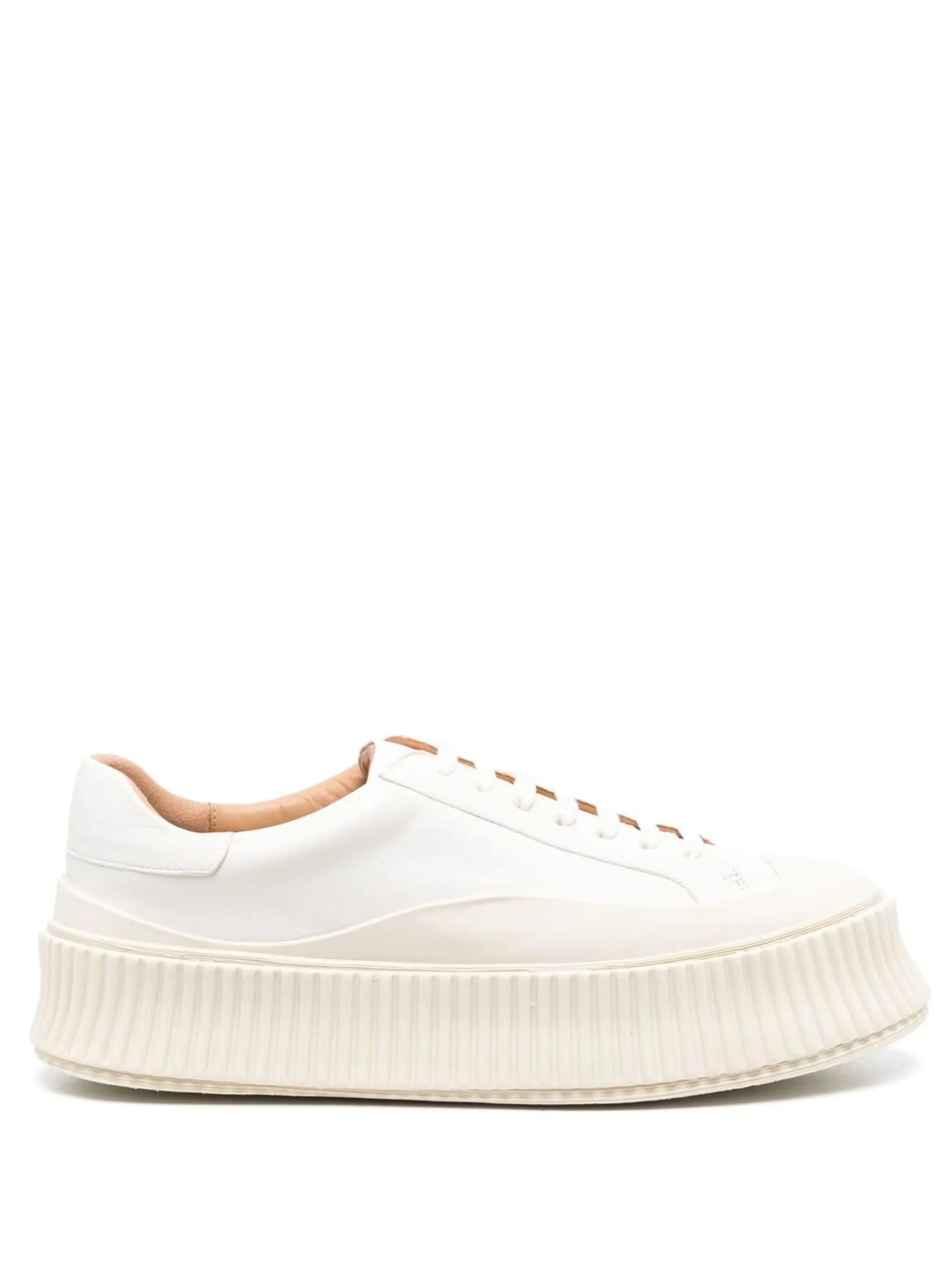 leather flatform sneakers