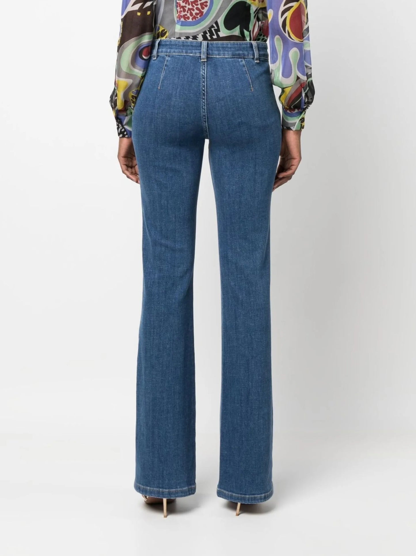 bear-motif buttons jeans