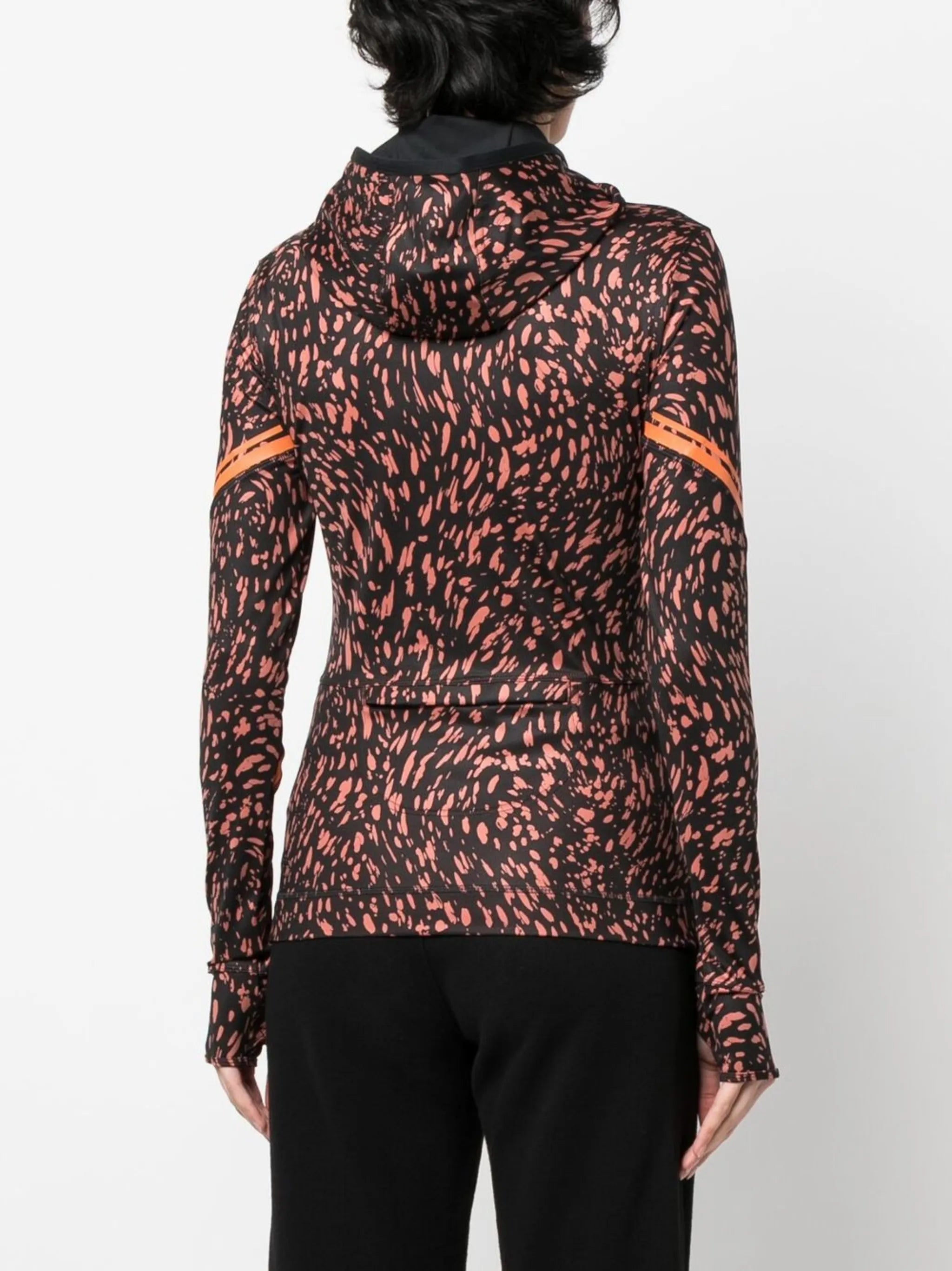 graphic-print recycled polyester hoodie