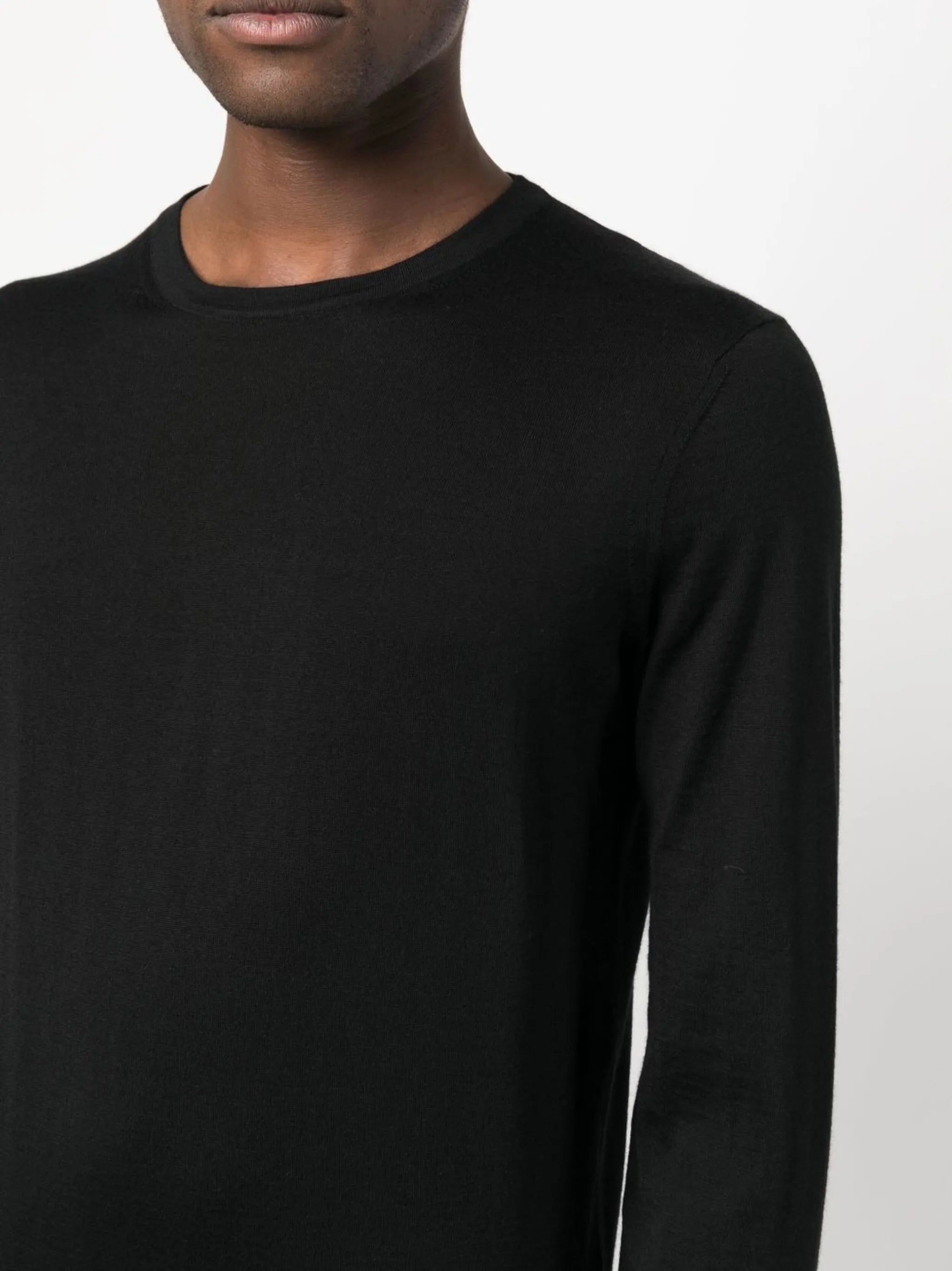 crew-neck cashmere-silk jumper