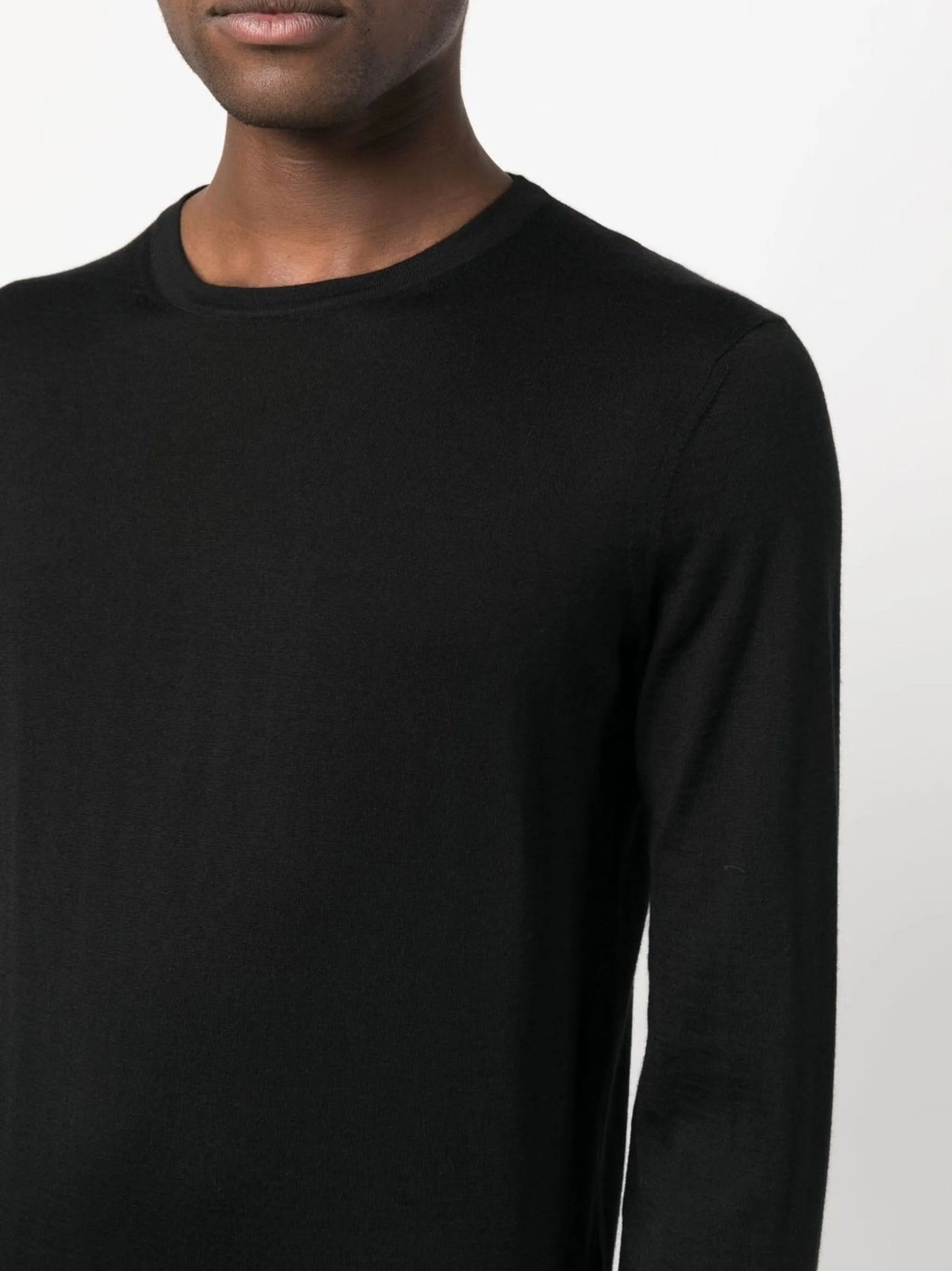 crew-neck cashmere-silk jumper