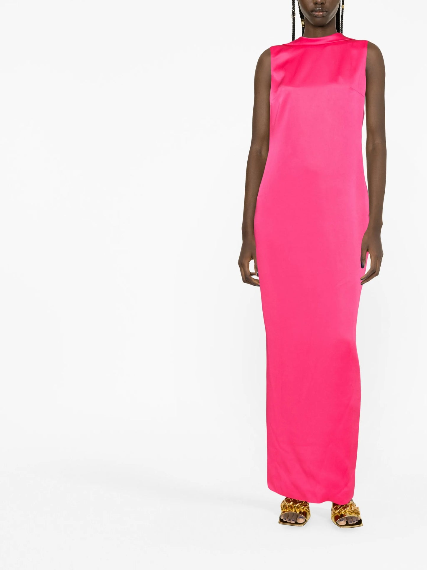cowl-back gown