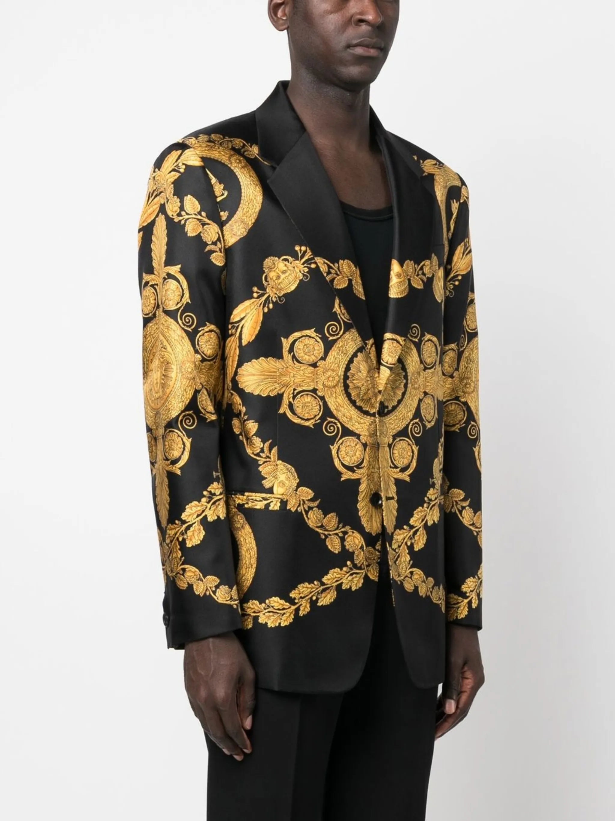 Maschera Baroque print blazer