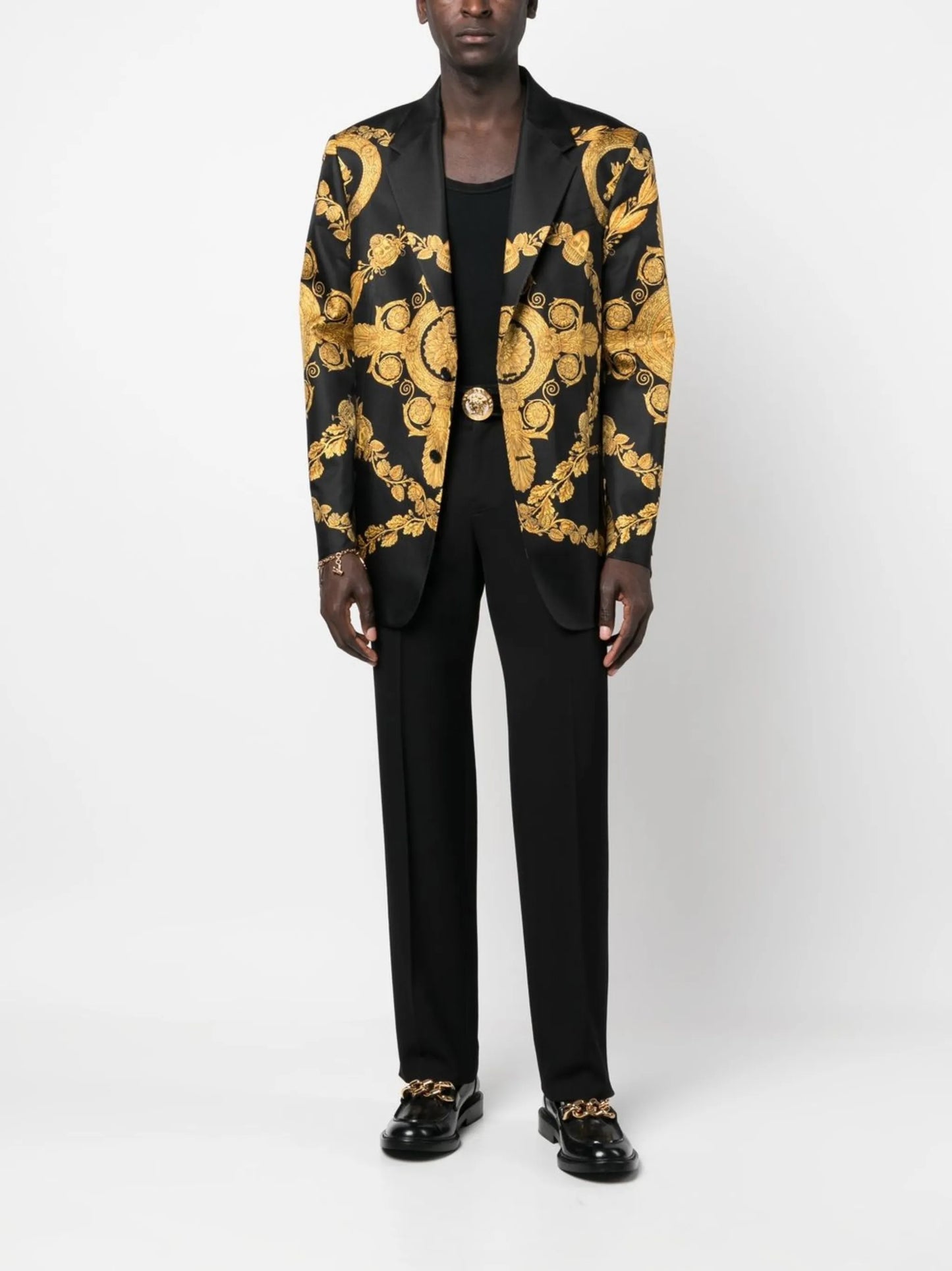 Maschera Baroque print blazer