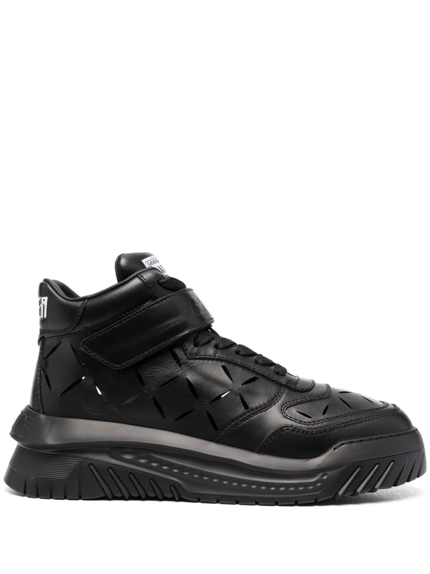 high-top leather sneakers