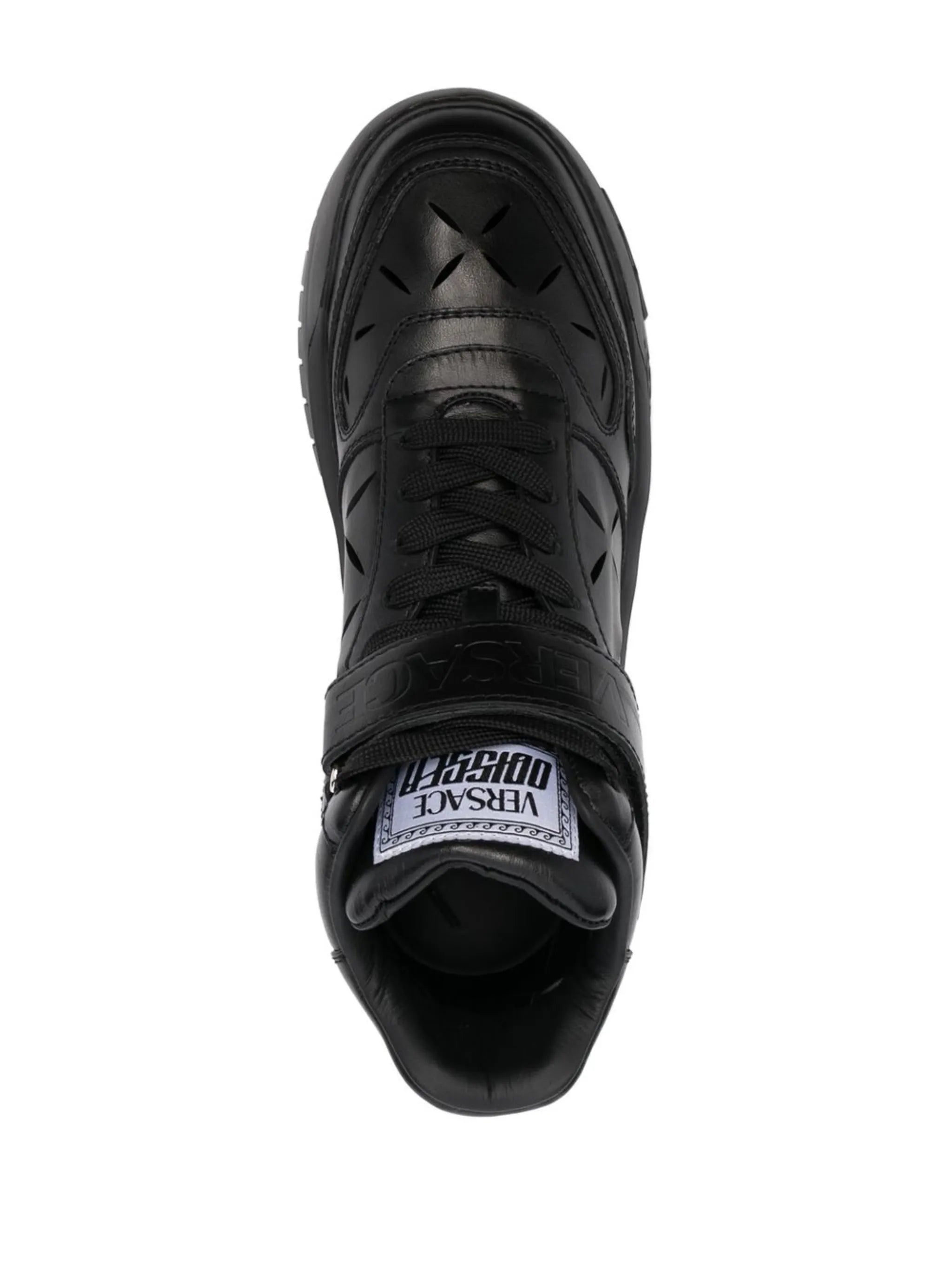 high-top leather sneakers