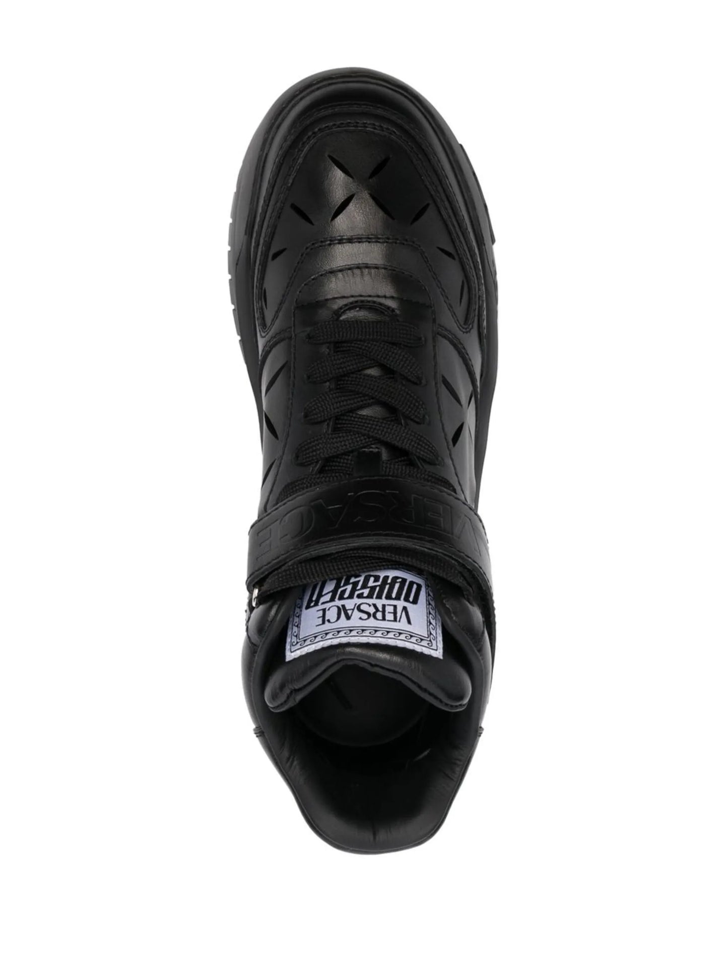 high-top leather sneakers