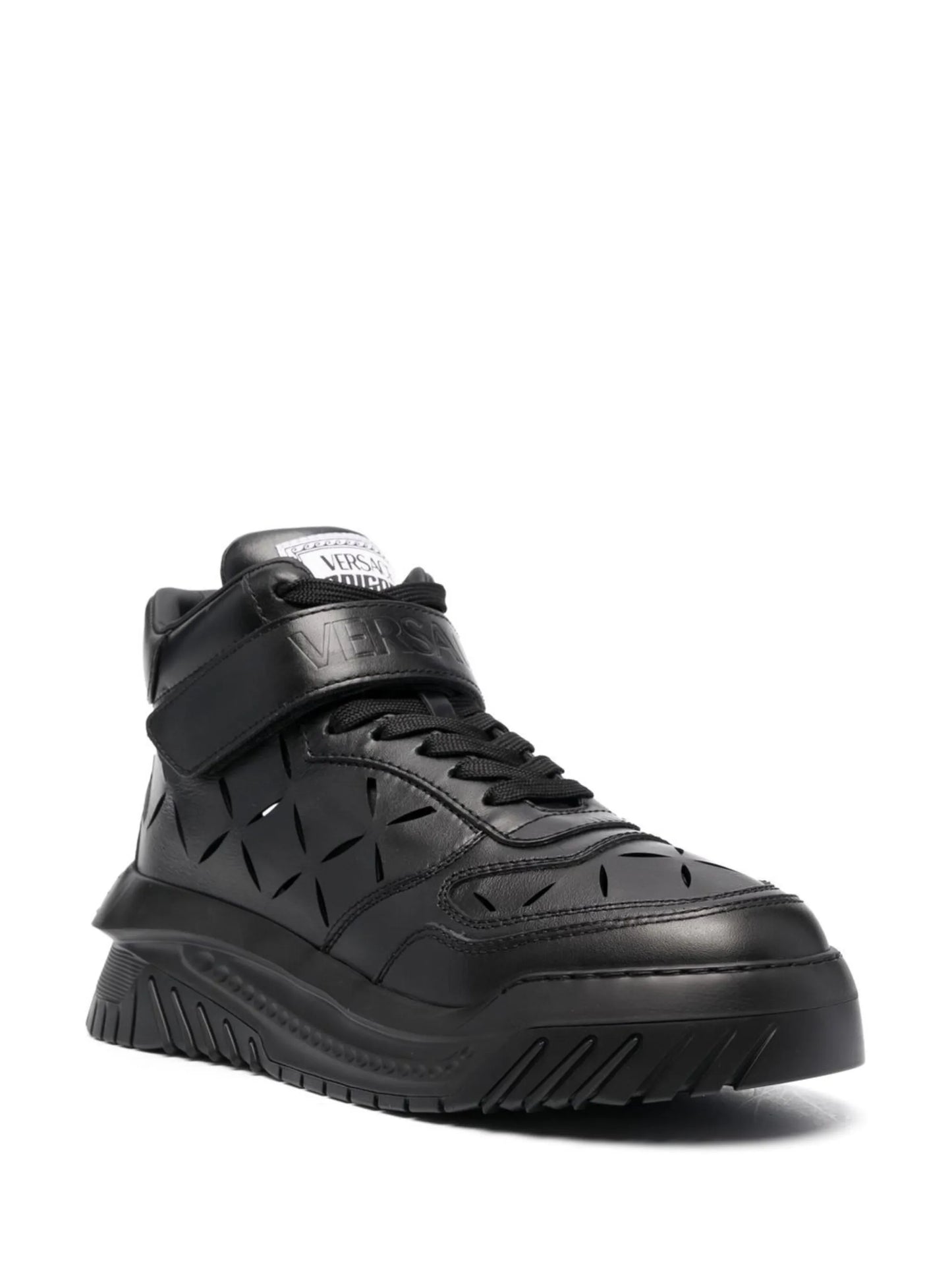 high-top leather sneakers