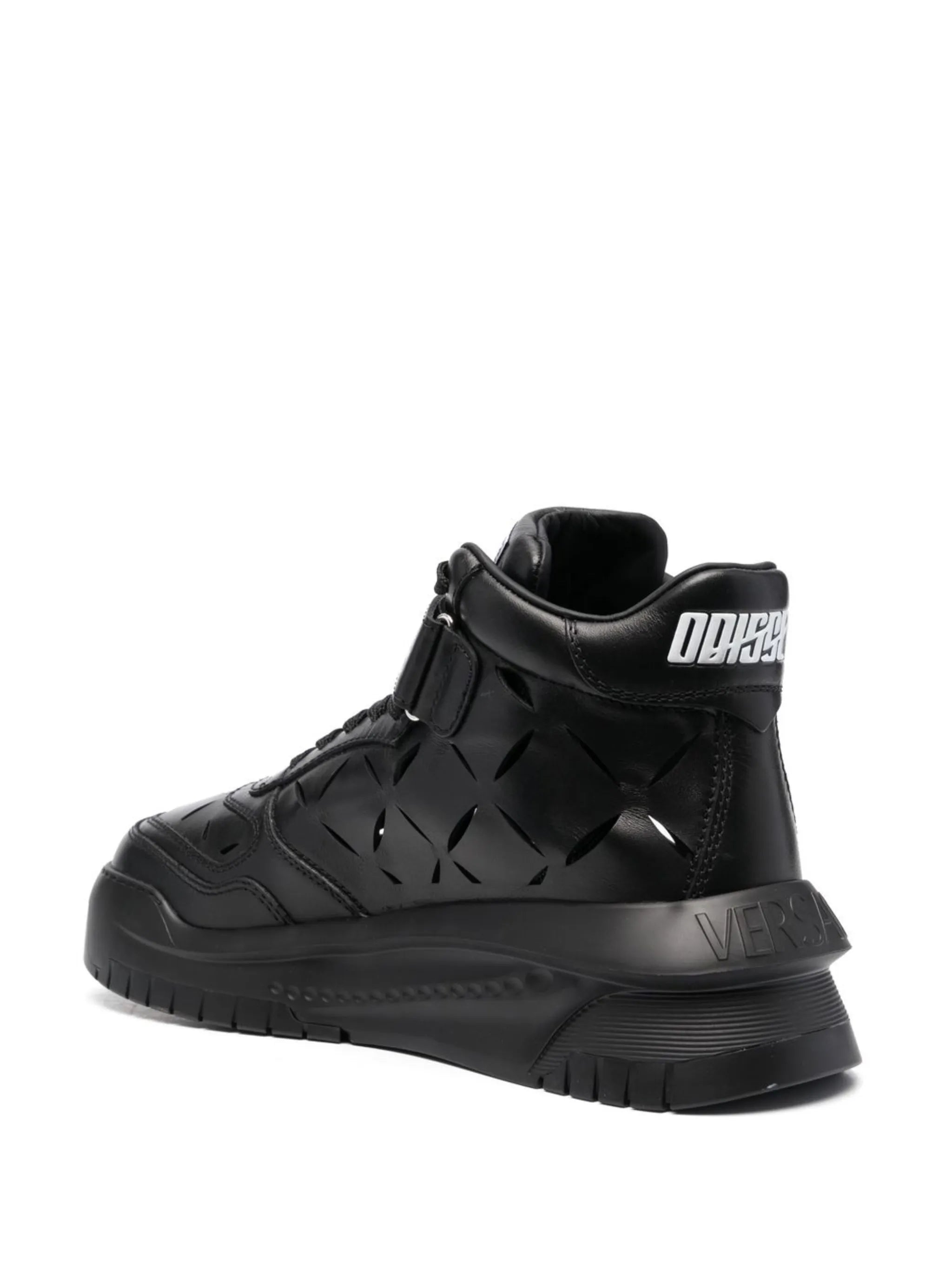 high-top leather sneakers