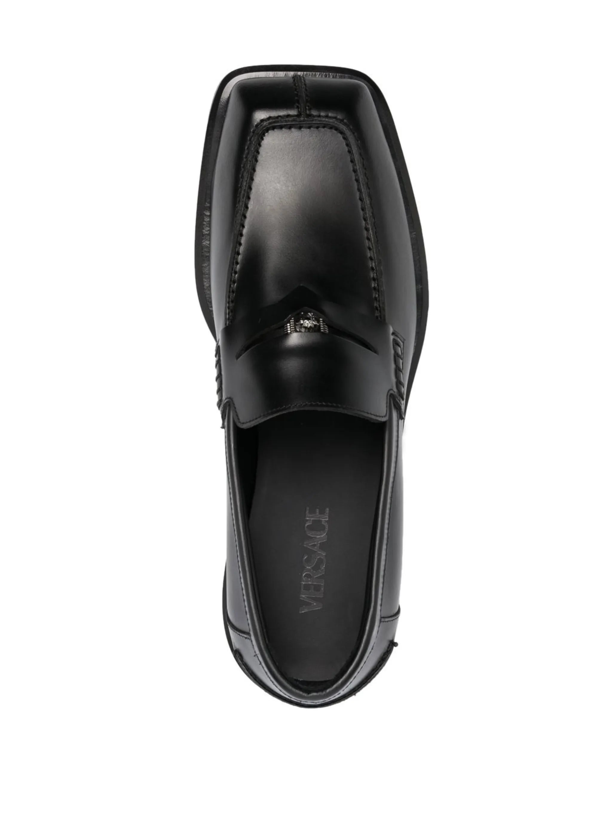 logo-plaque detail loafers