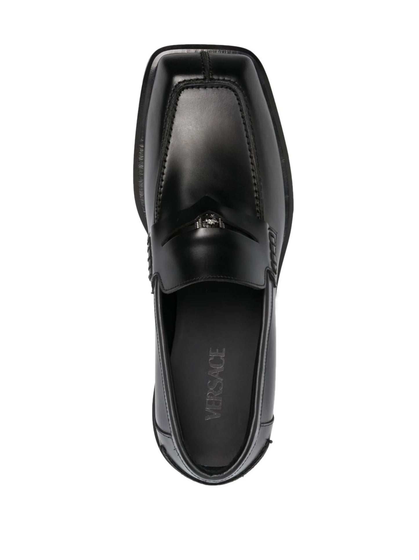 logo-plaque detail loafers