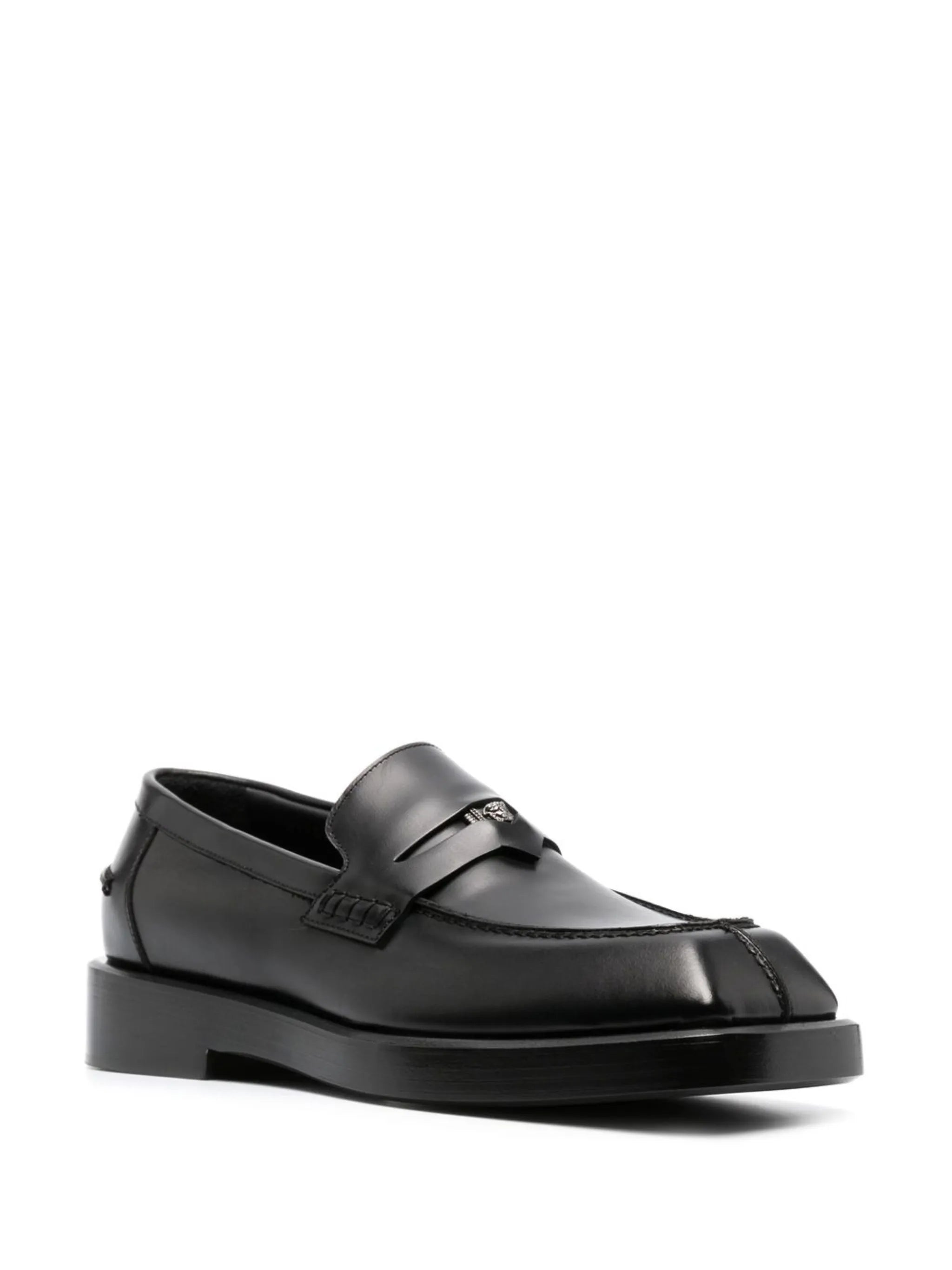 logo-plaque detail loafers