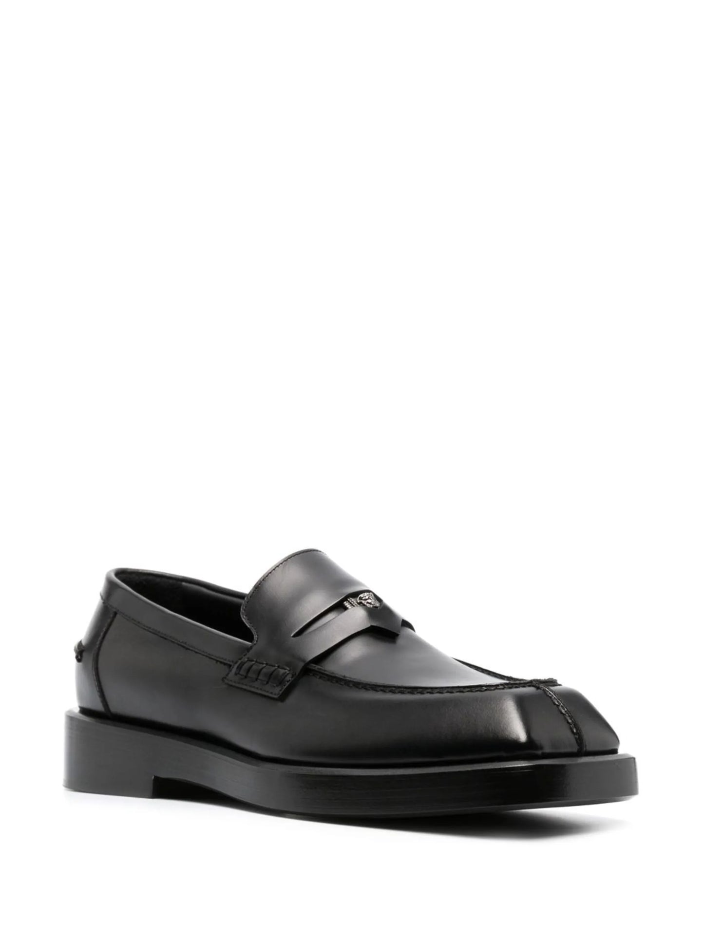 logo-plaque detail loafers