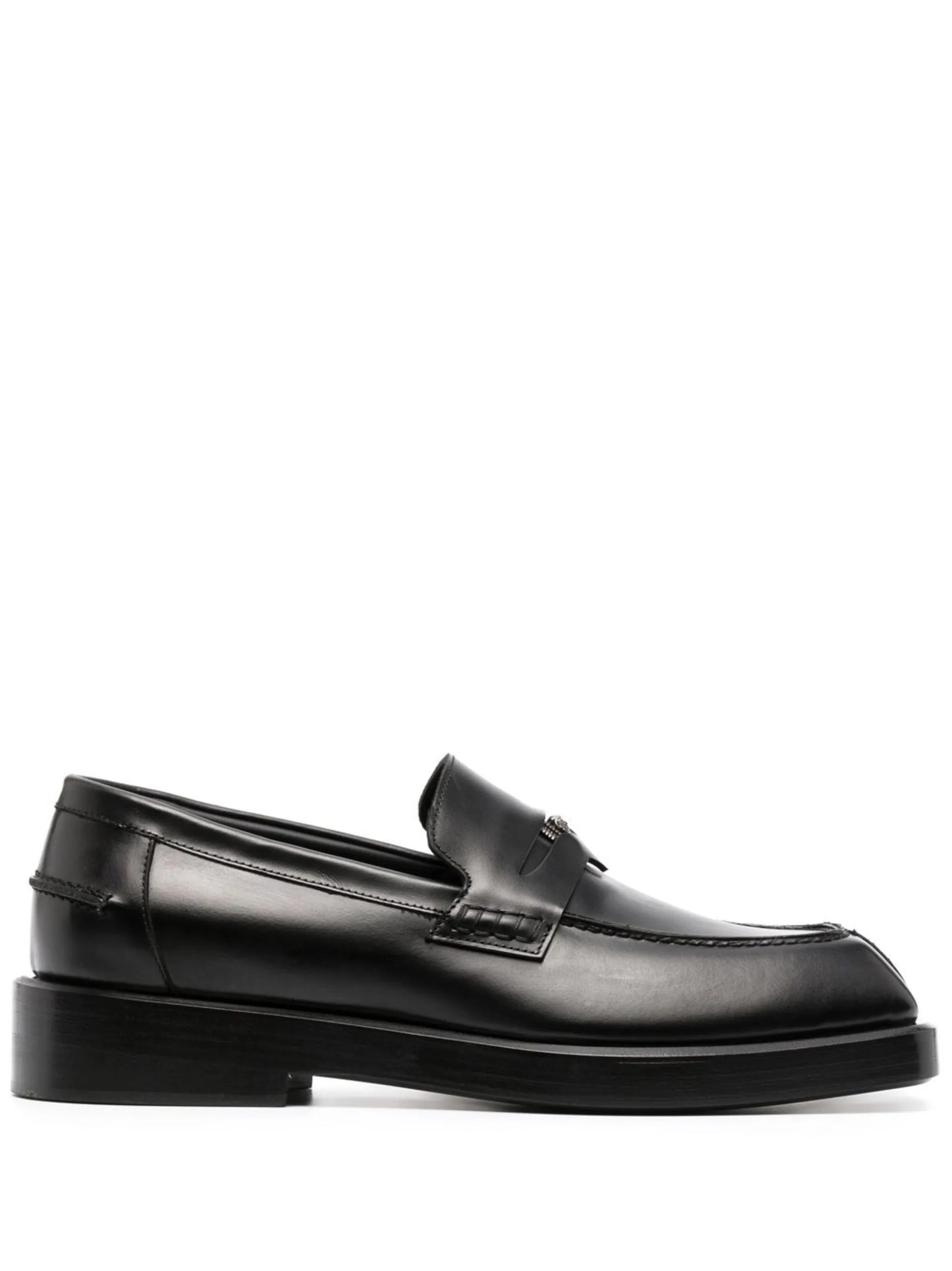logo-plaque detail loafers