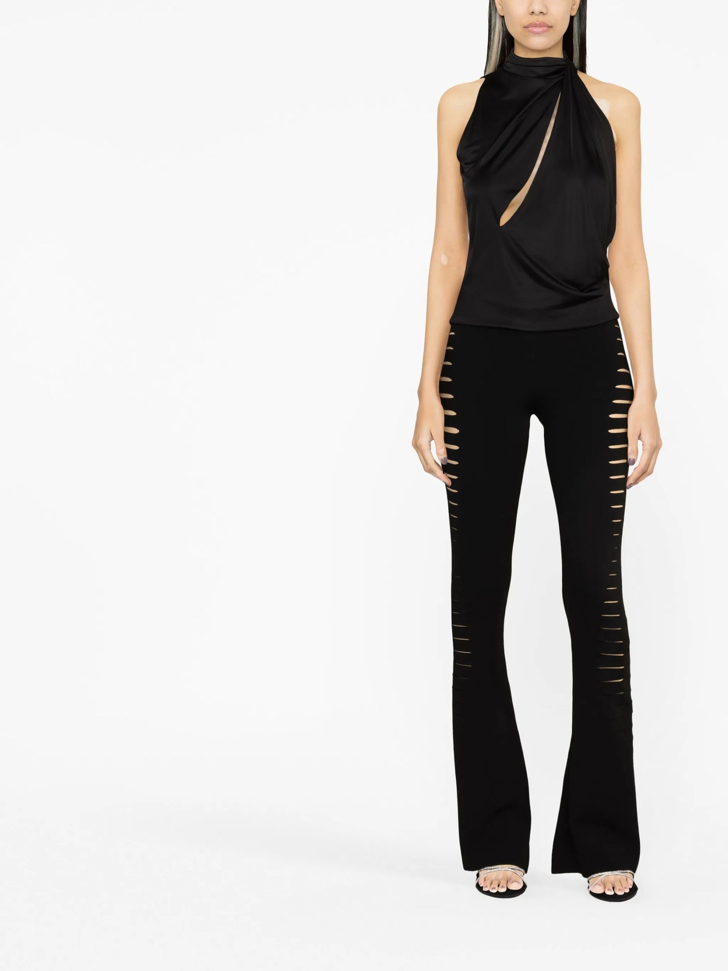 cut-out halterneck top