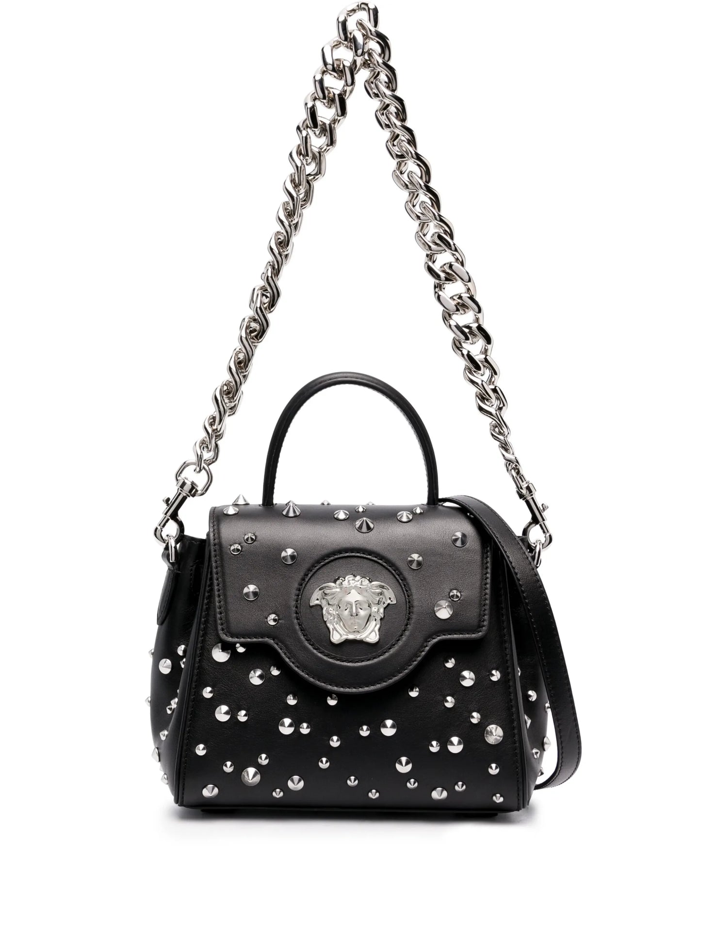 small La Medusa studded top-handle bag