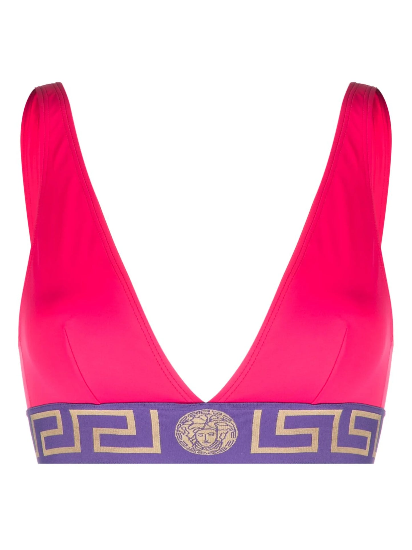 Greca triangle bikini top
