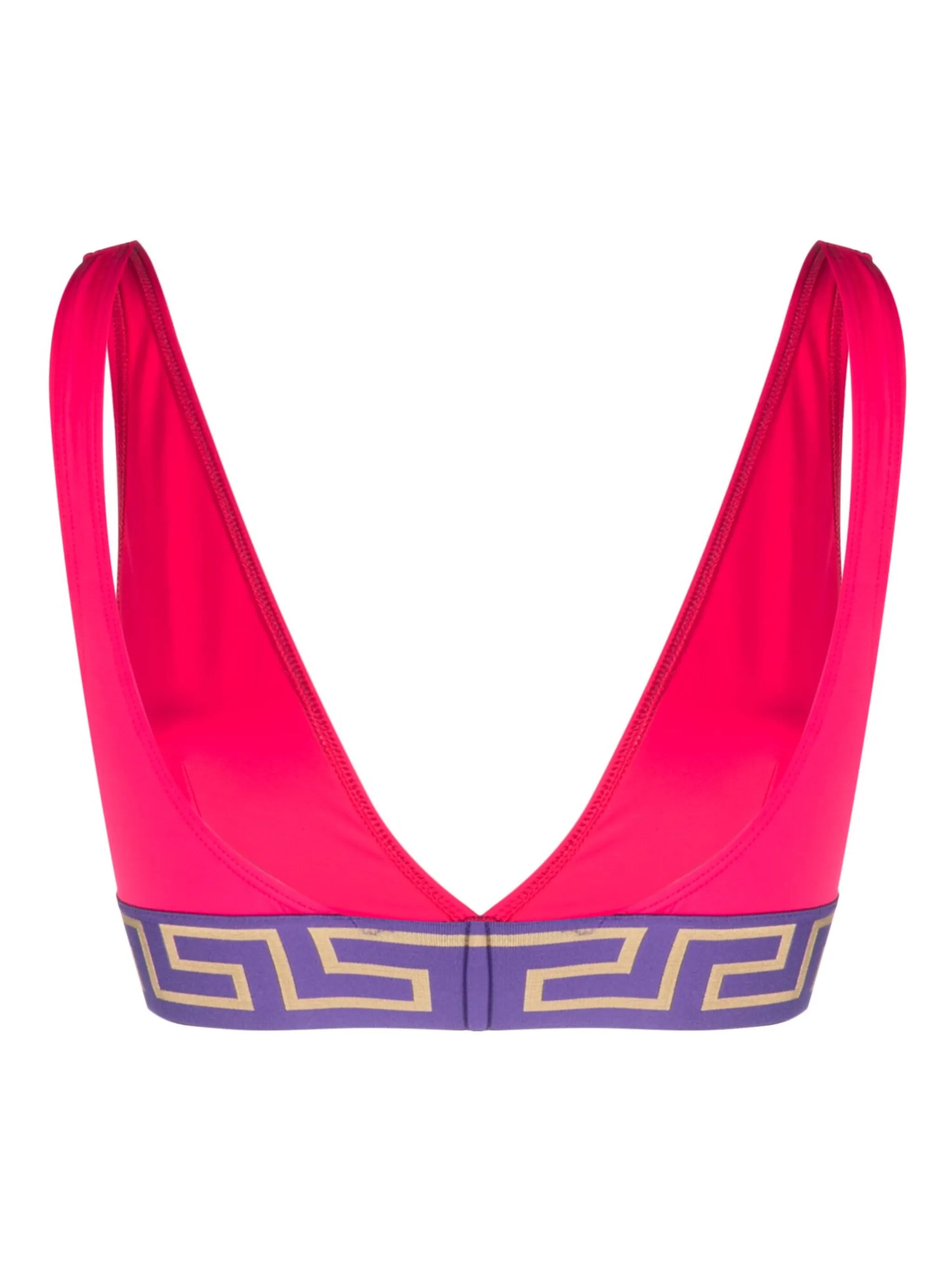 Greca triangle bikini top