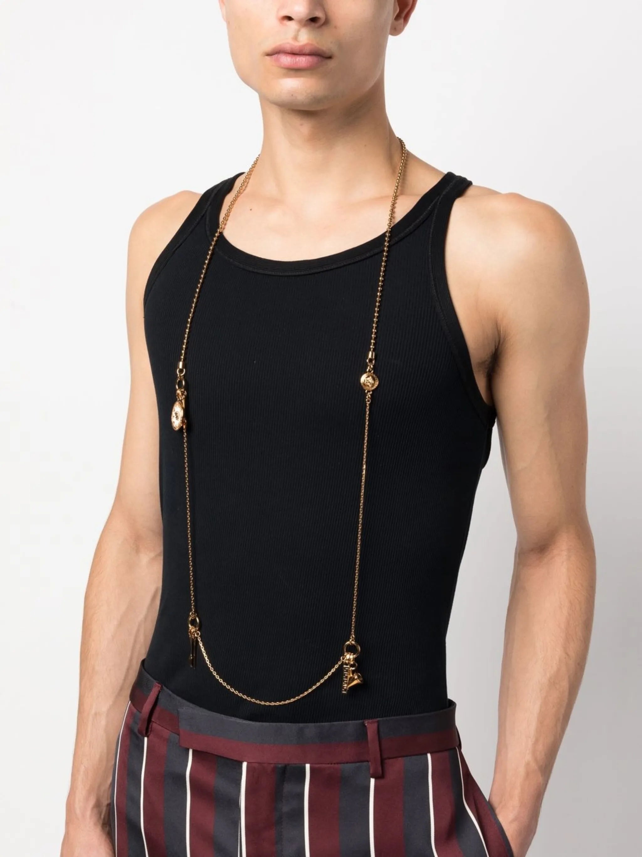 golden-detailed necklace