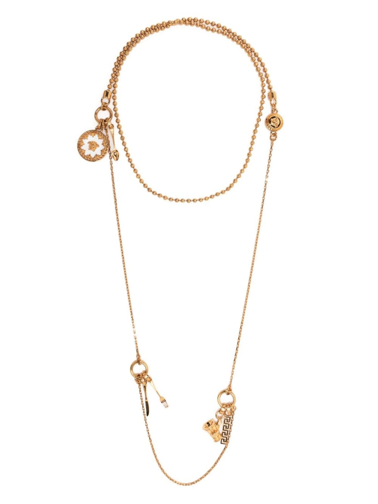 golden-detailed necklace