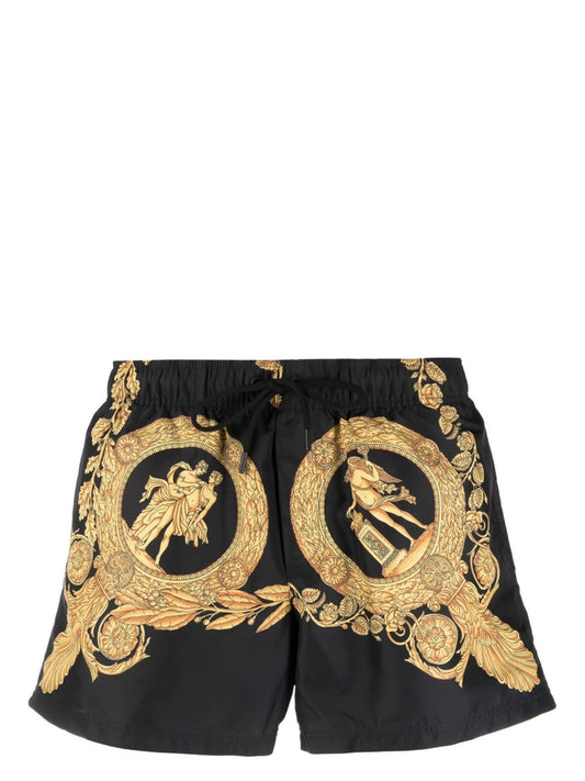 baroque-print swim shorts