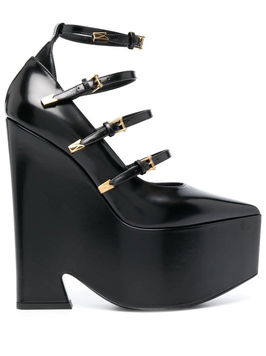Tempest calf-leather platform pumps