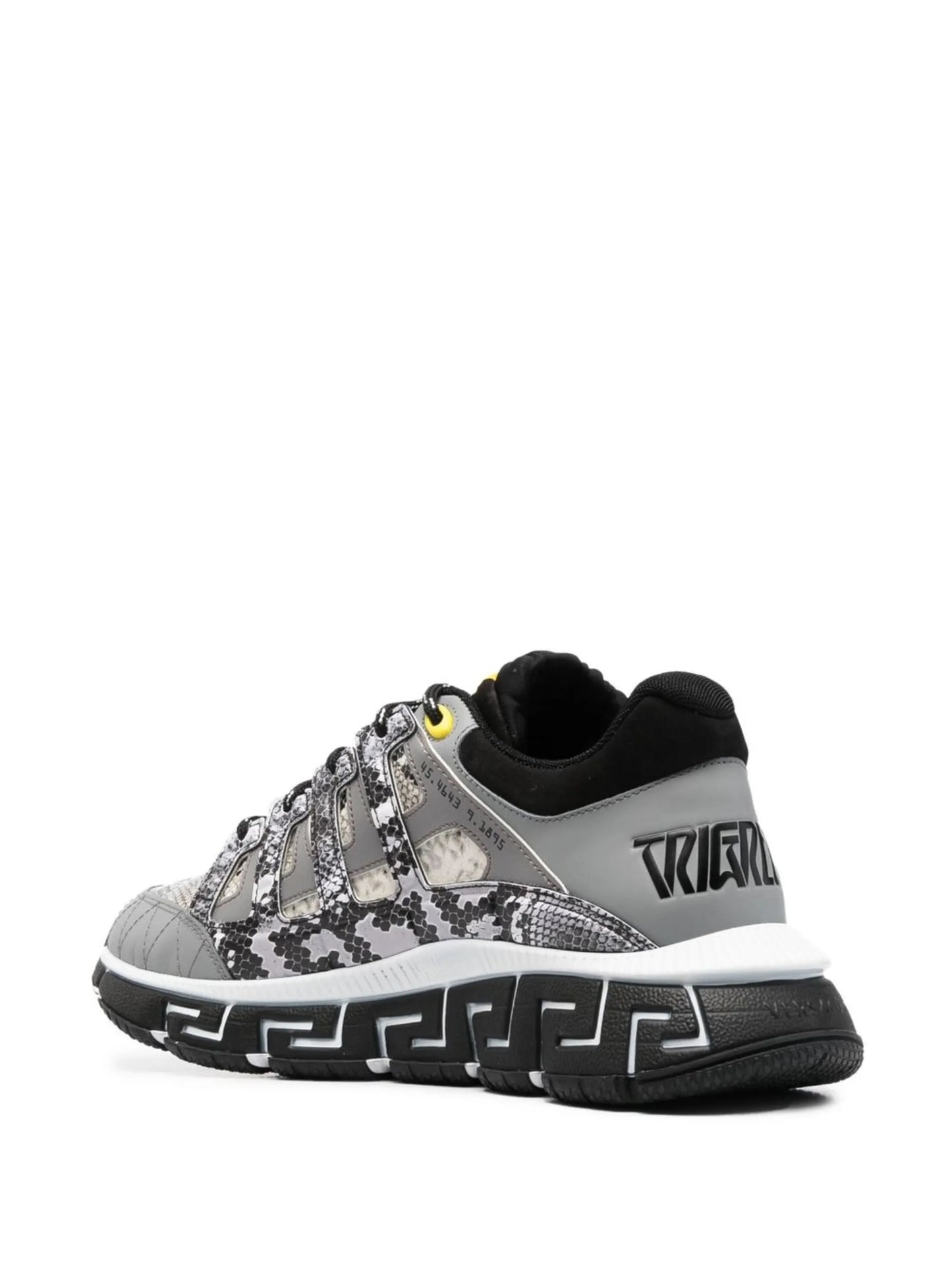 snakeskin-effect low-top sneakers