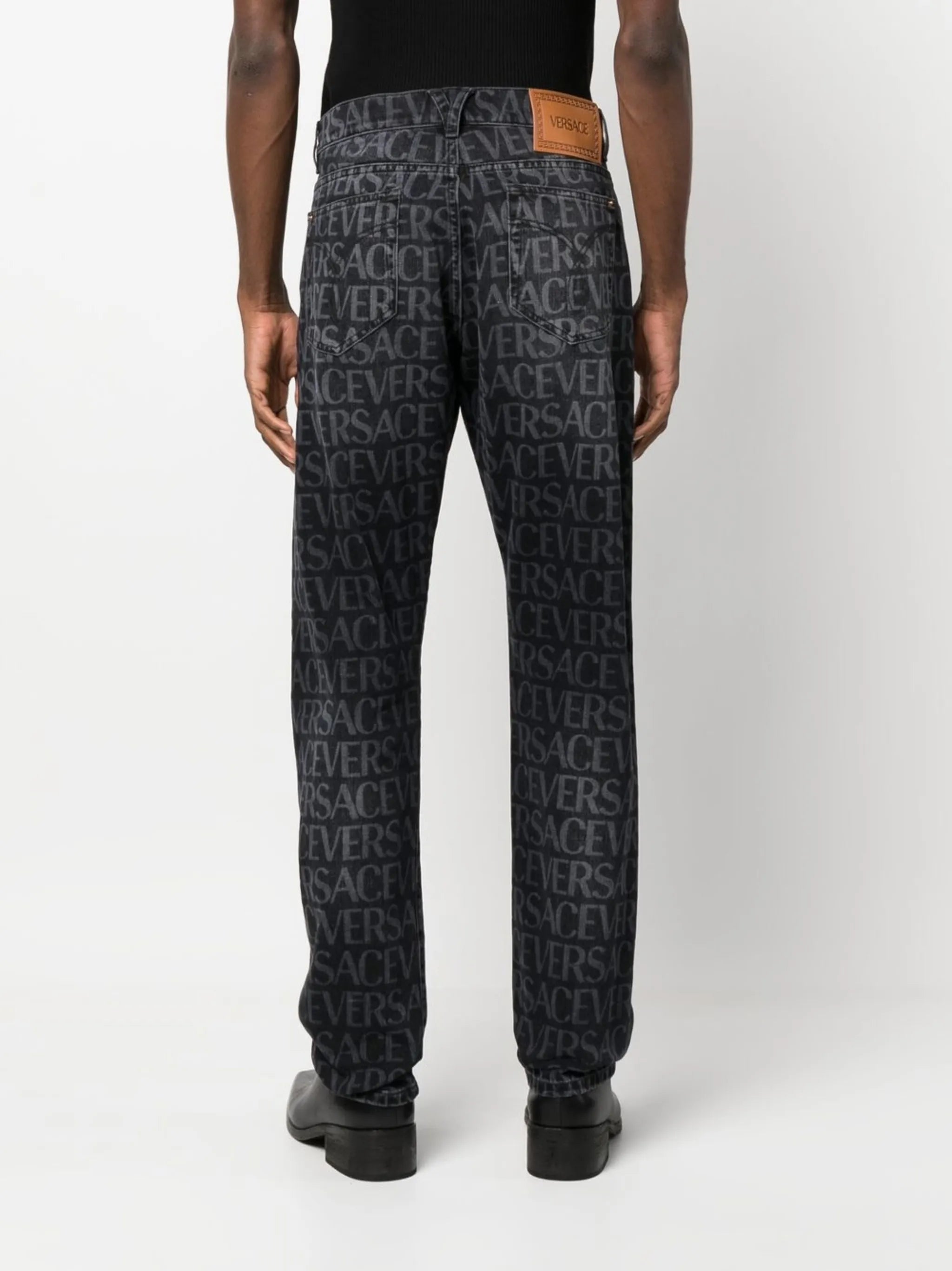Versace Allover straight-leg jeans