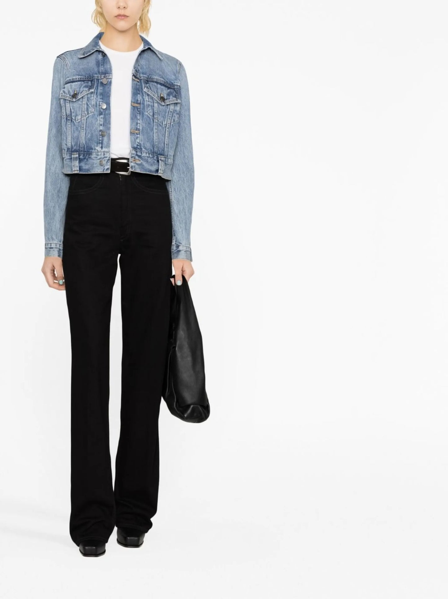 Rizzo cropped denim jacket