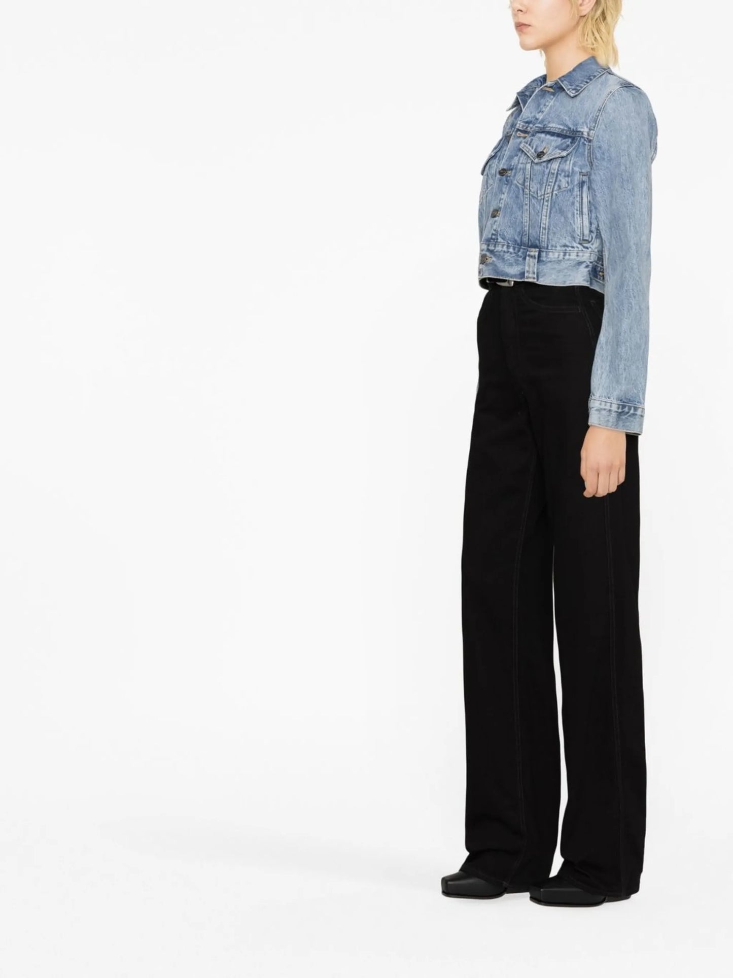 Rizzo cropped denim jacket
