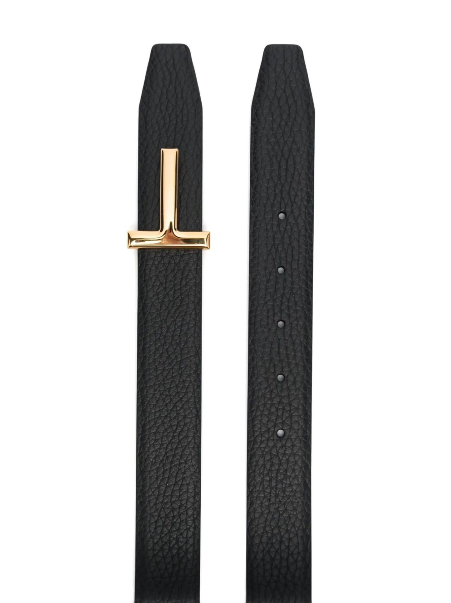 logo-plaque 30mm leather belt