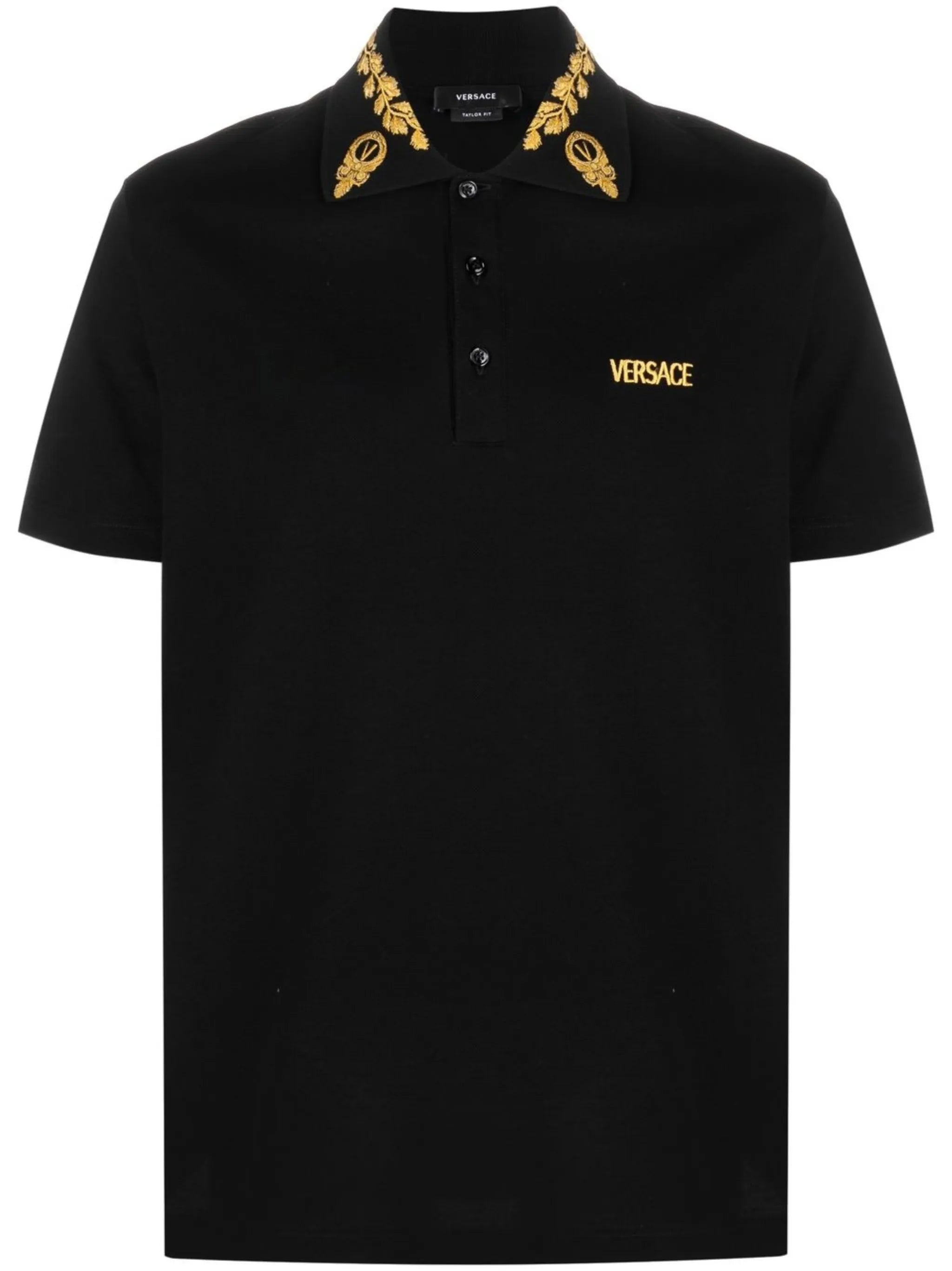 embroidered-logo polo shirt