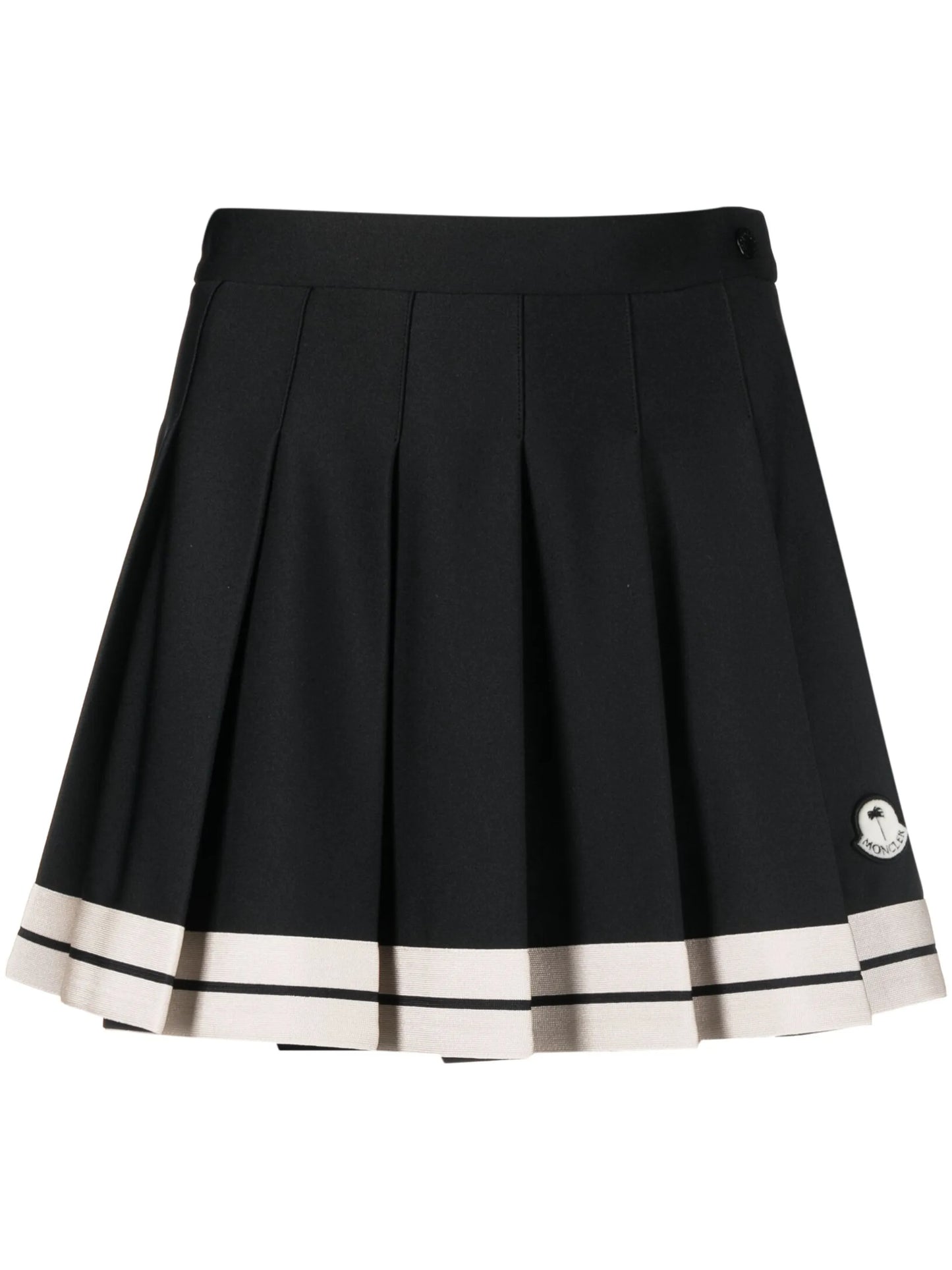 x Palm Angels striped pleated skirt
