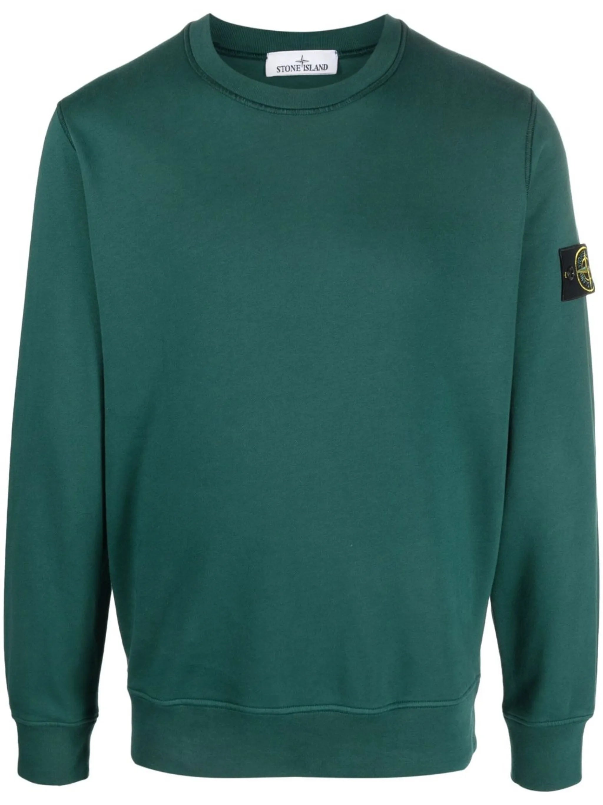 Compass-patch crew-neck sweatshirt