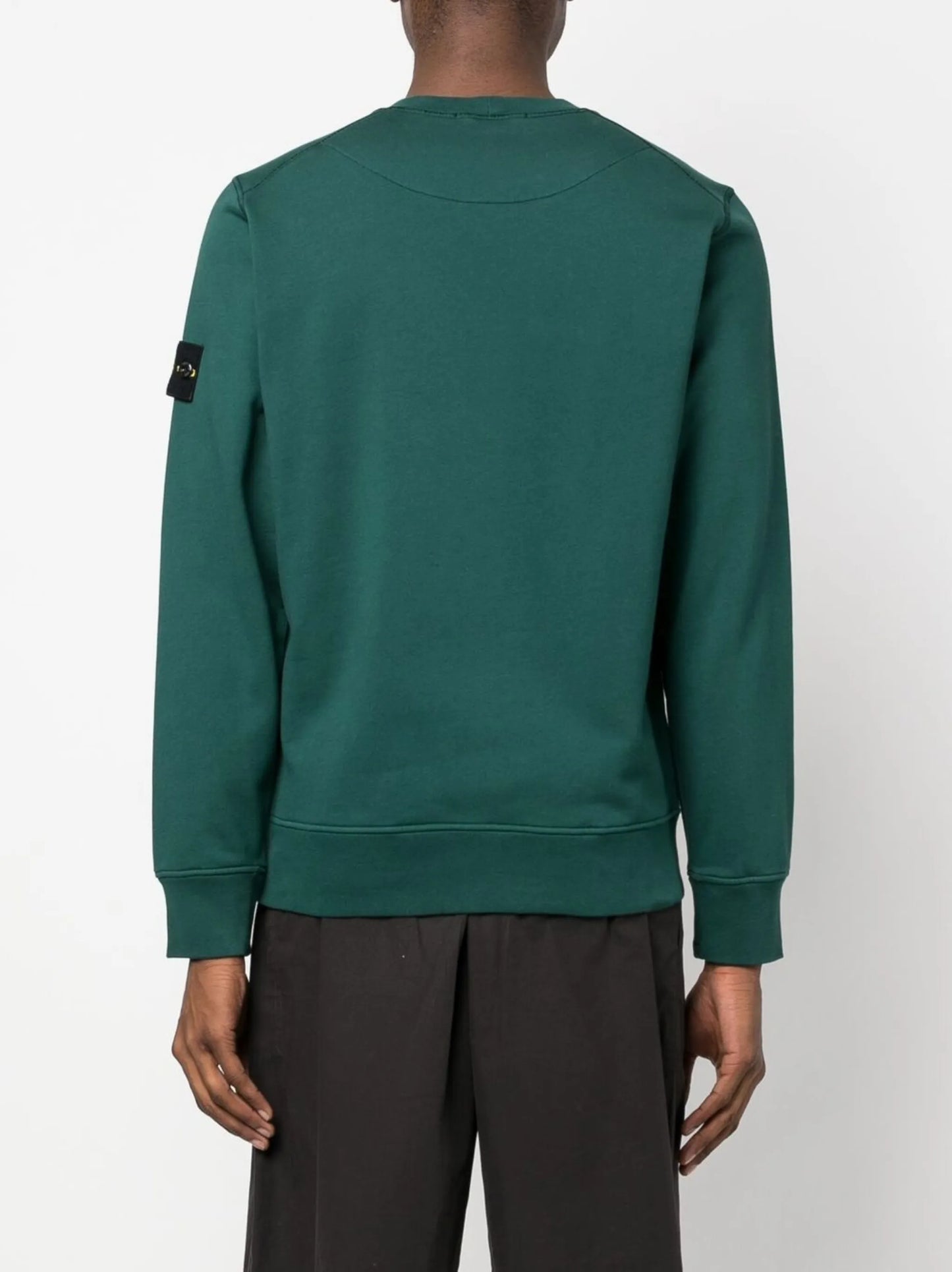 Compass-patch crew-neck sweatshirt