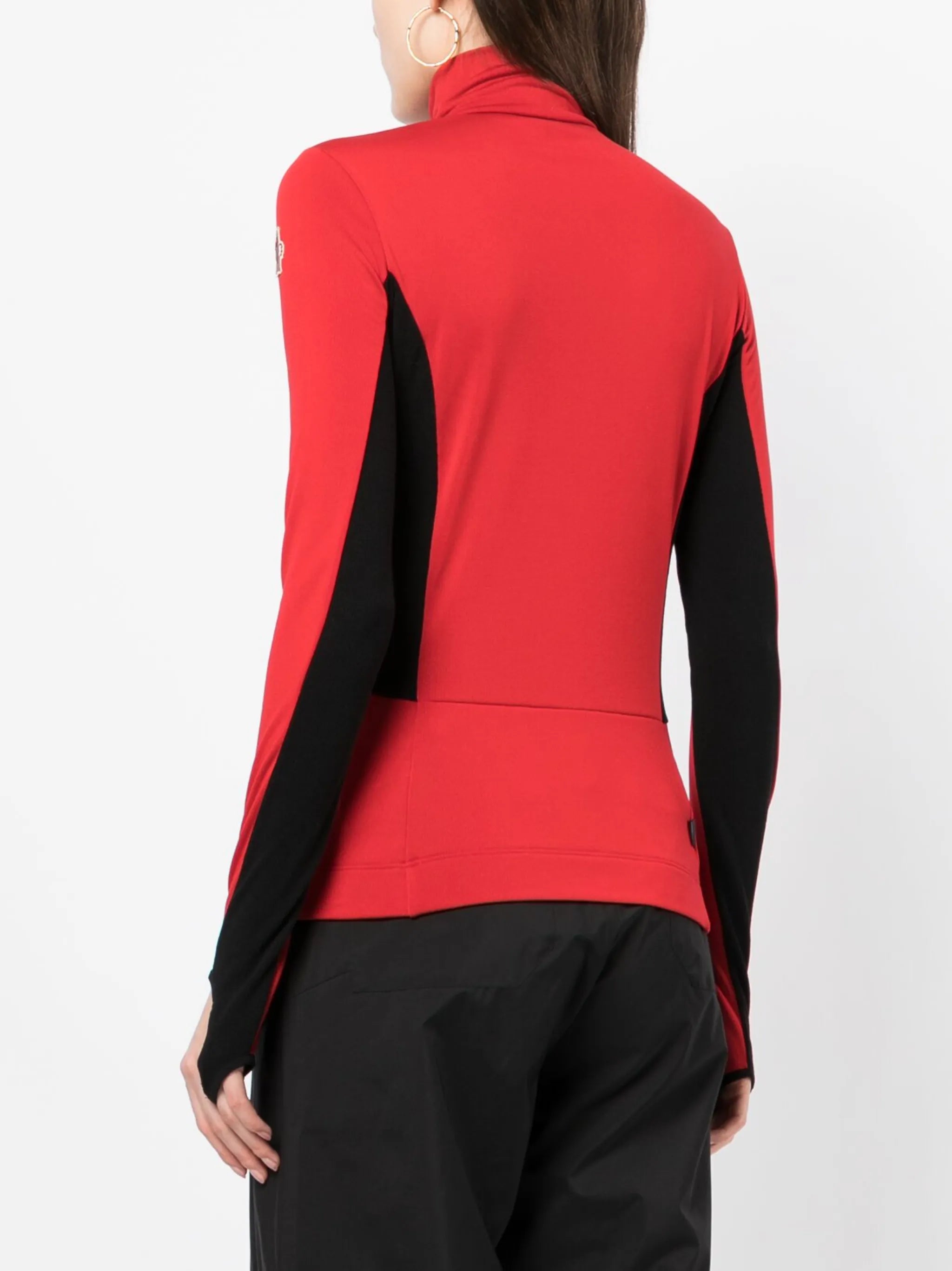 logo-patch high-neck top