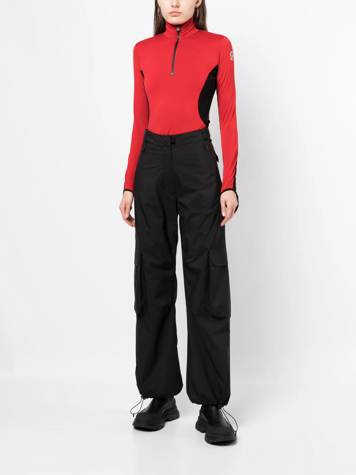 logo-patch high-neck top