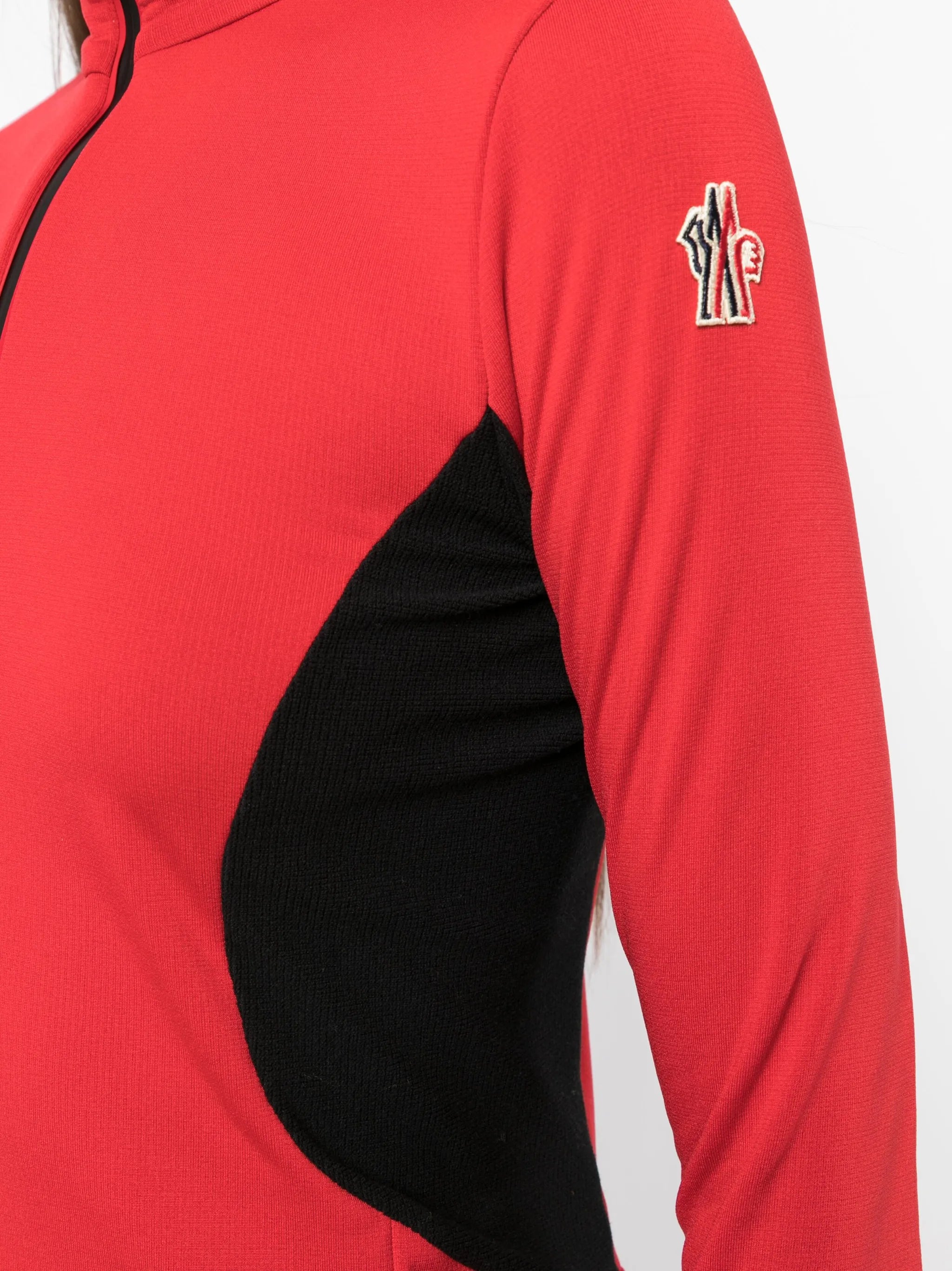 logo-patch high-neck top