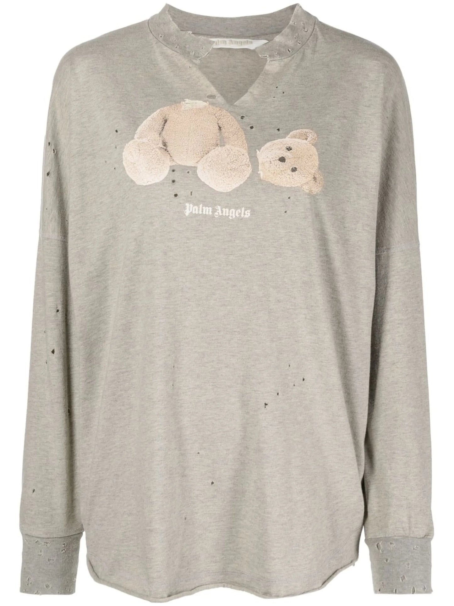 teddy bear print sweatshirt