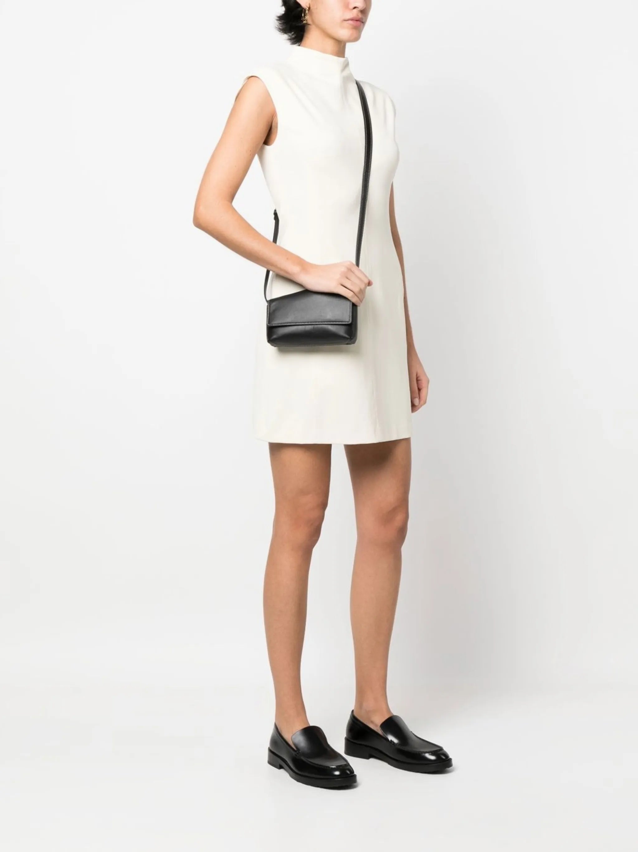 Acute leather crossbody bag