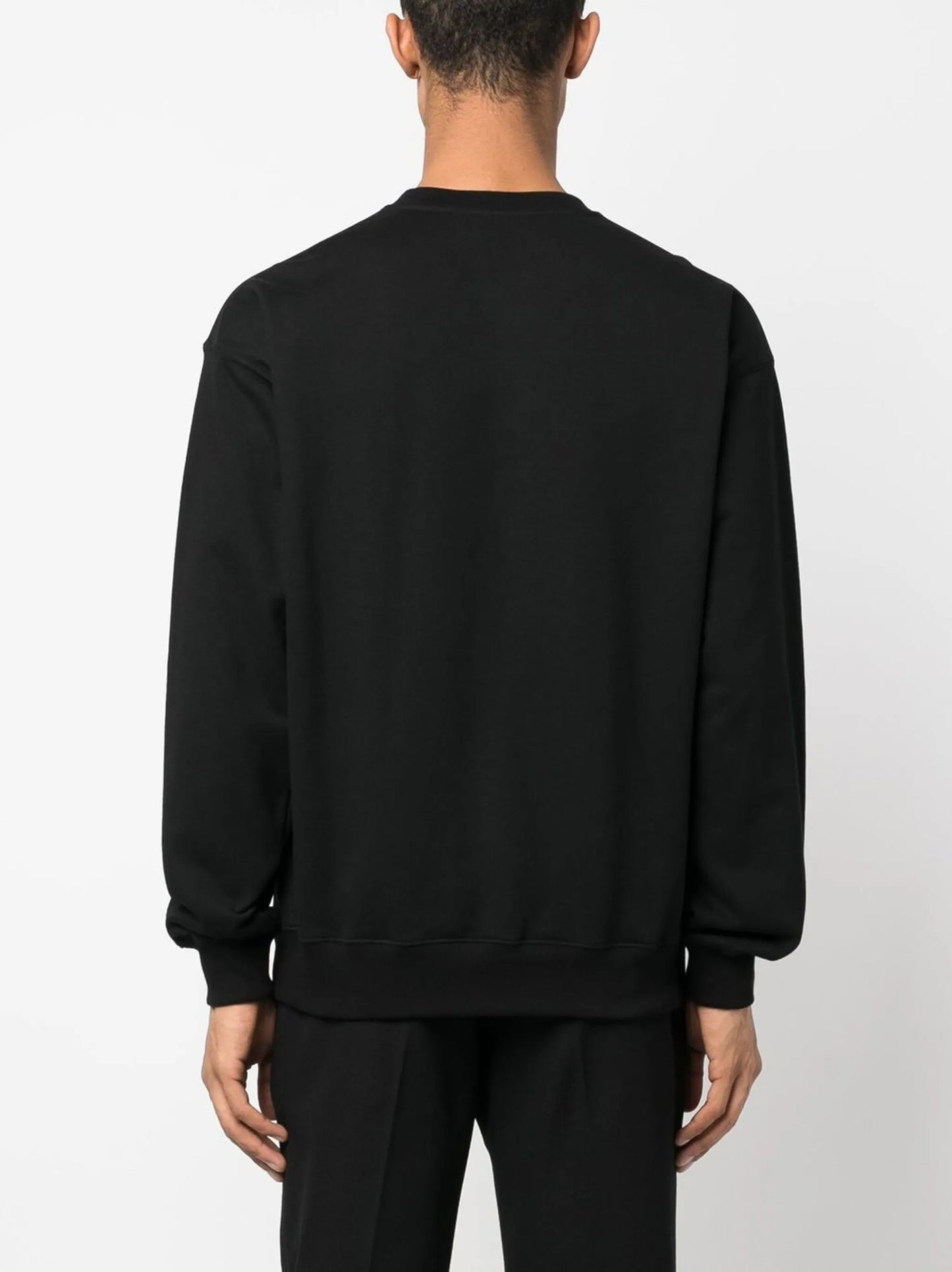 logo-embroidery jersey jumper